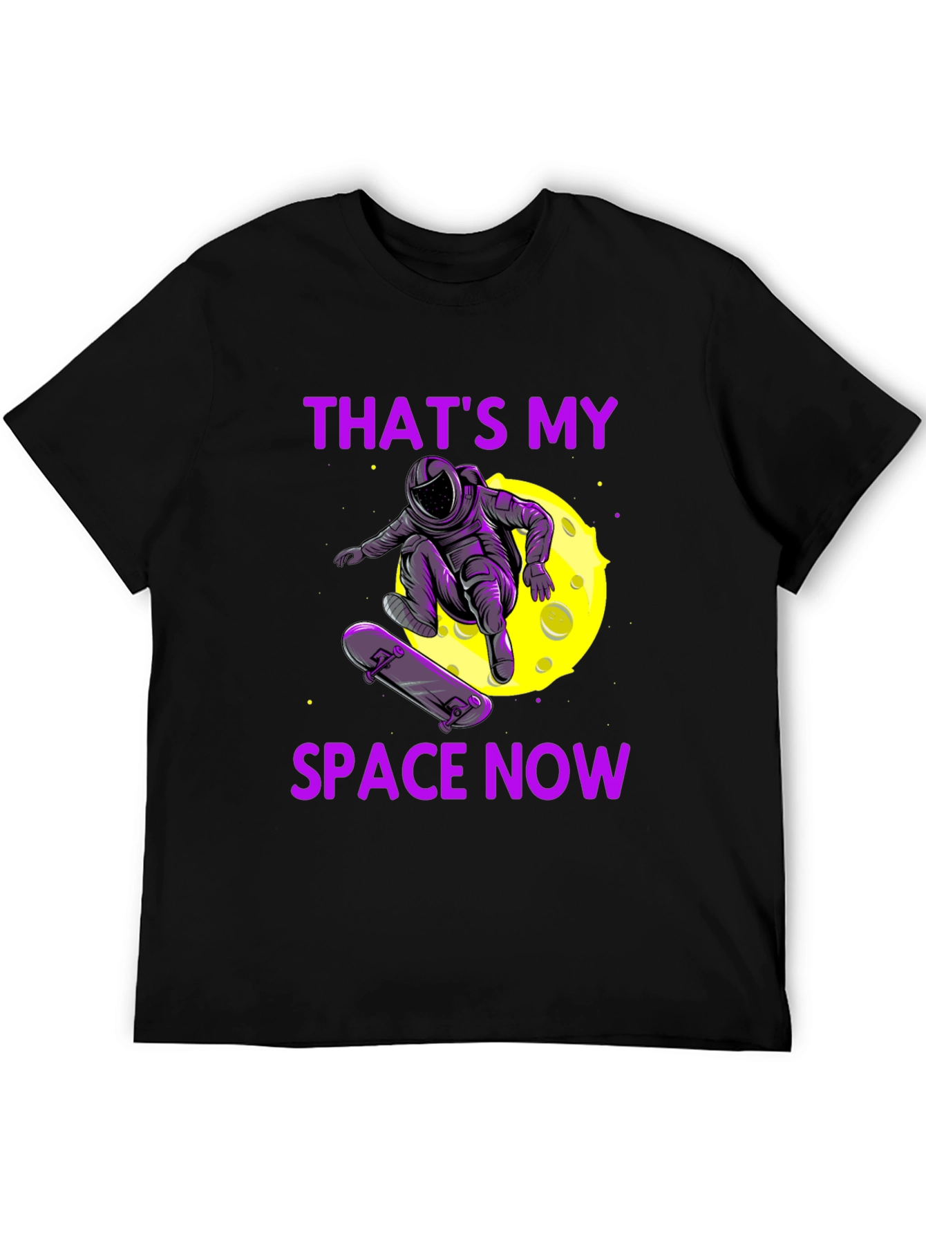 Astronaut Skateboarder Graphic Tee - Thats My Space Now