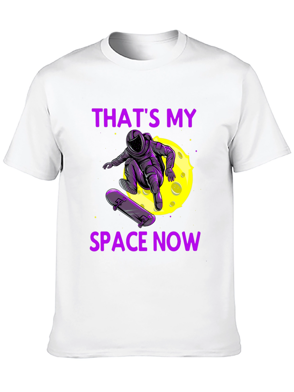 Astronaut Skateboarder Graphic Tee - Thats My Space Now