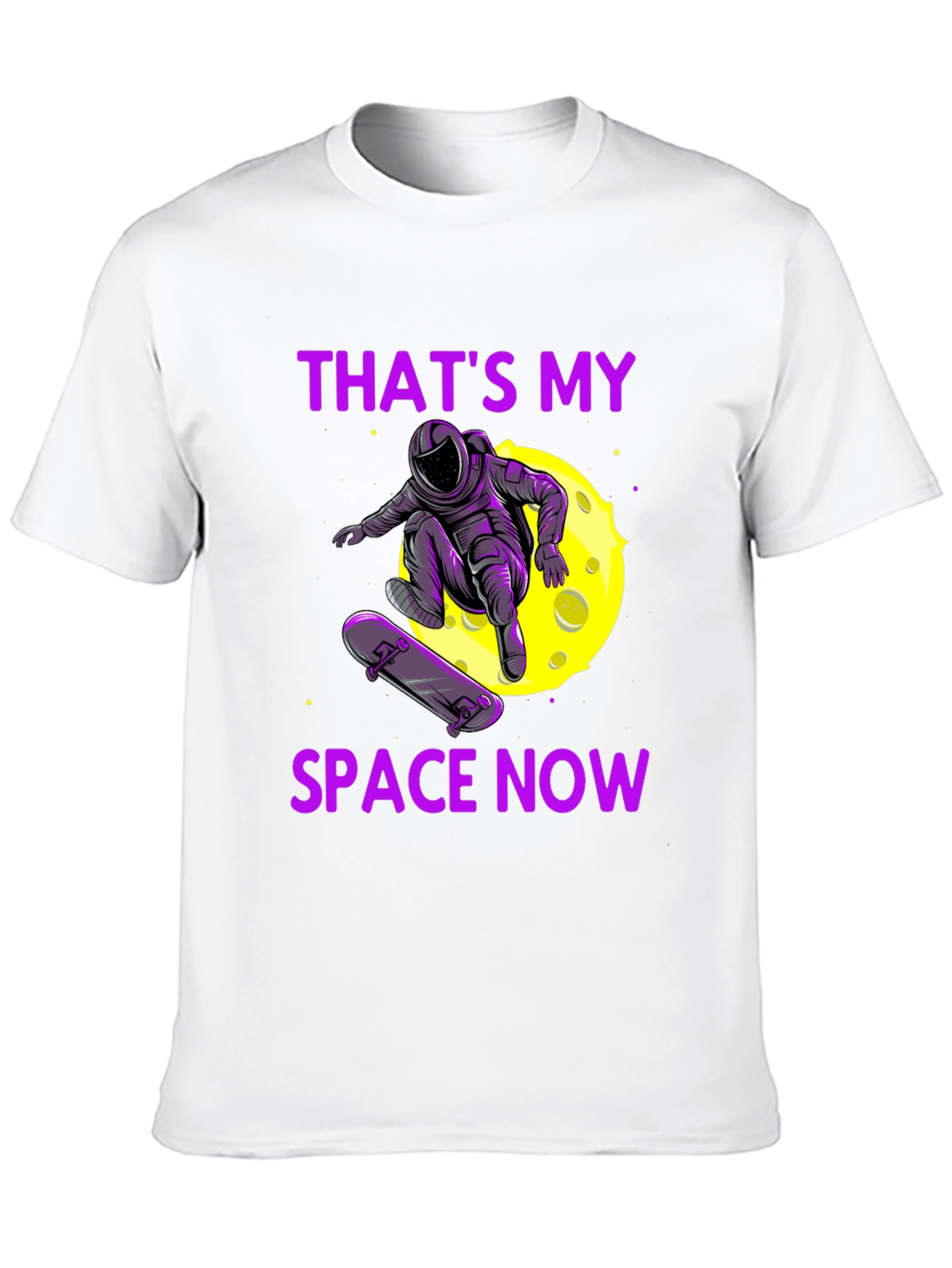 Astronaut Skateboarder Graphic Tee - Thats My Space Now