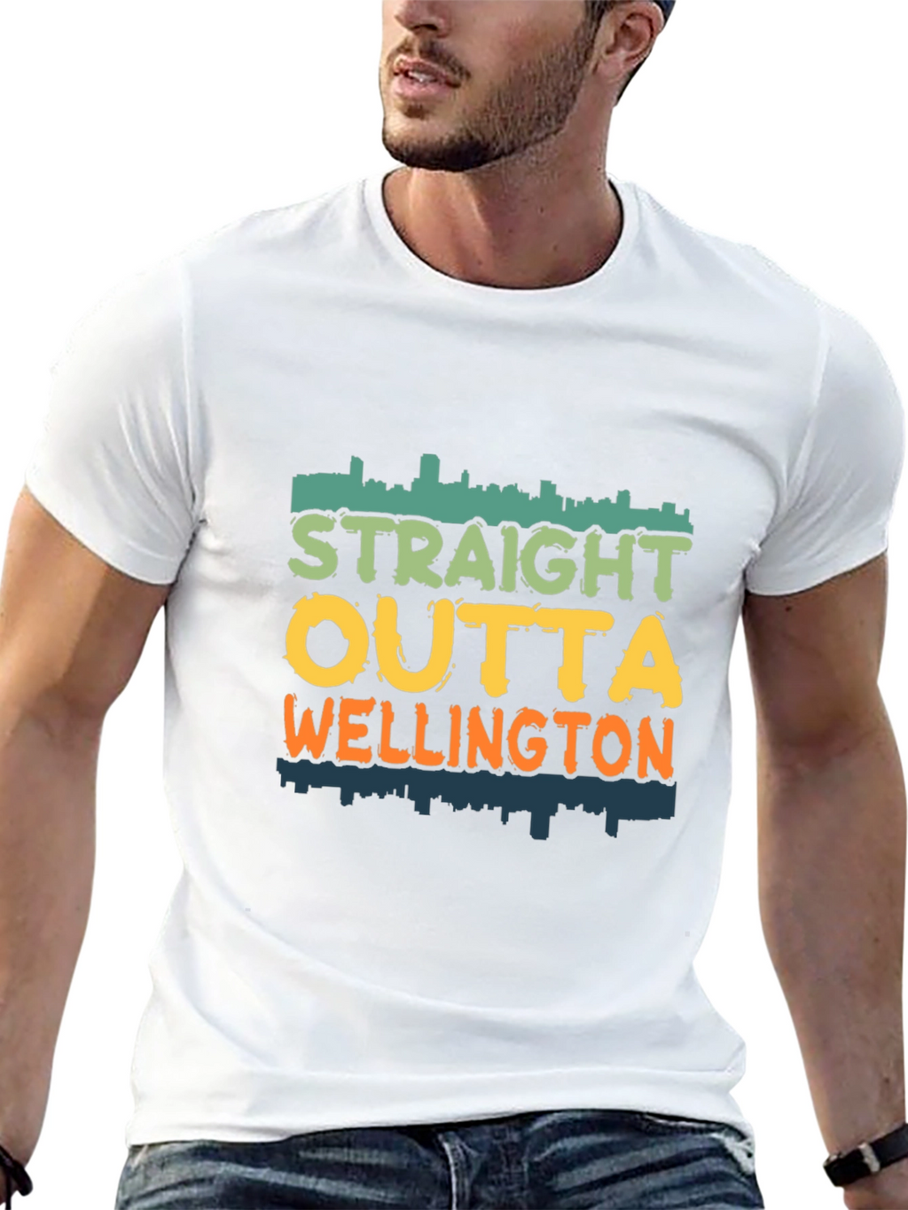 Straight Outta Wellington Tee - Cityscape