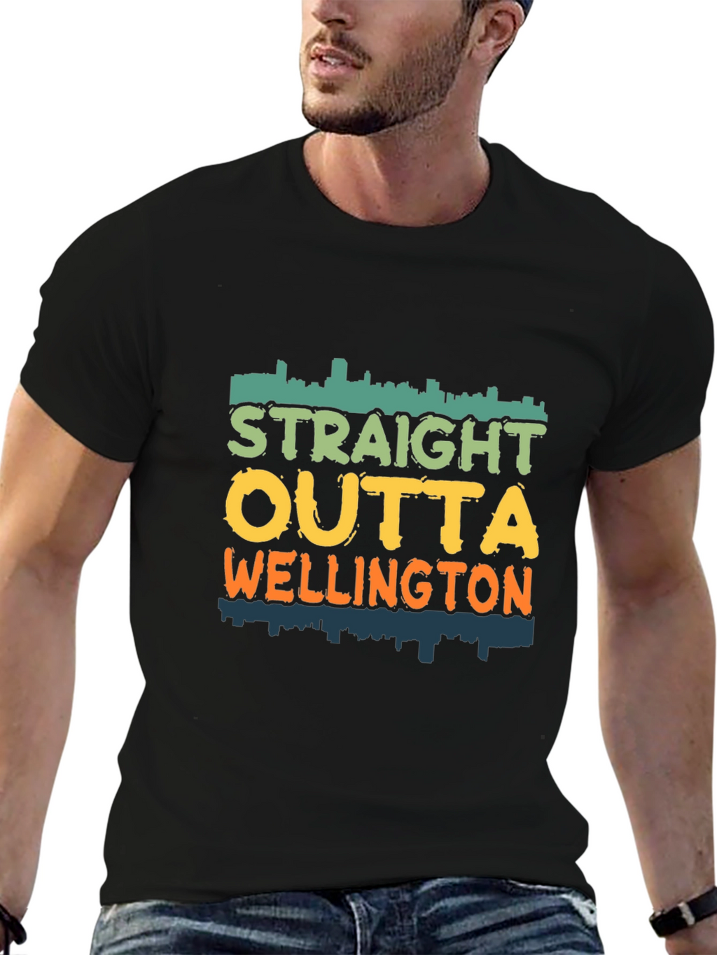 Straight Outta Wellington Tee - Cityscape