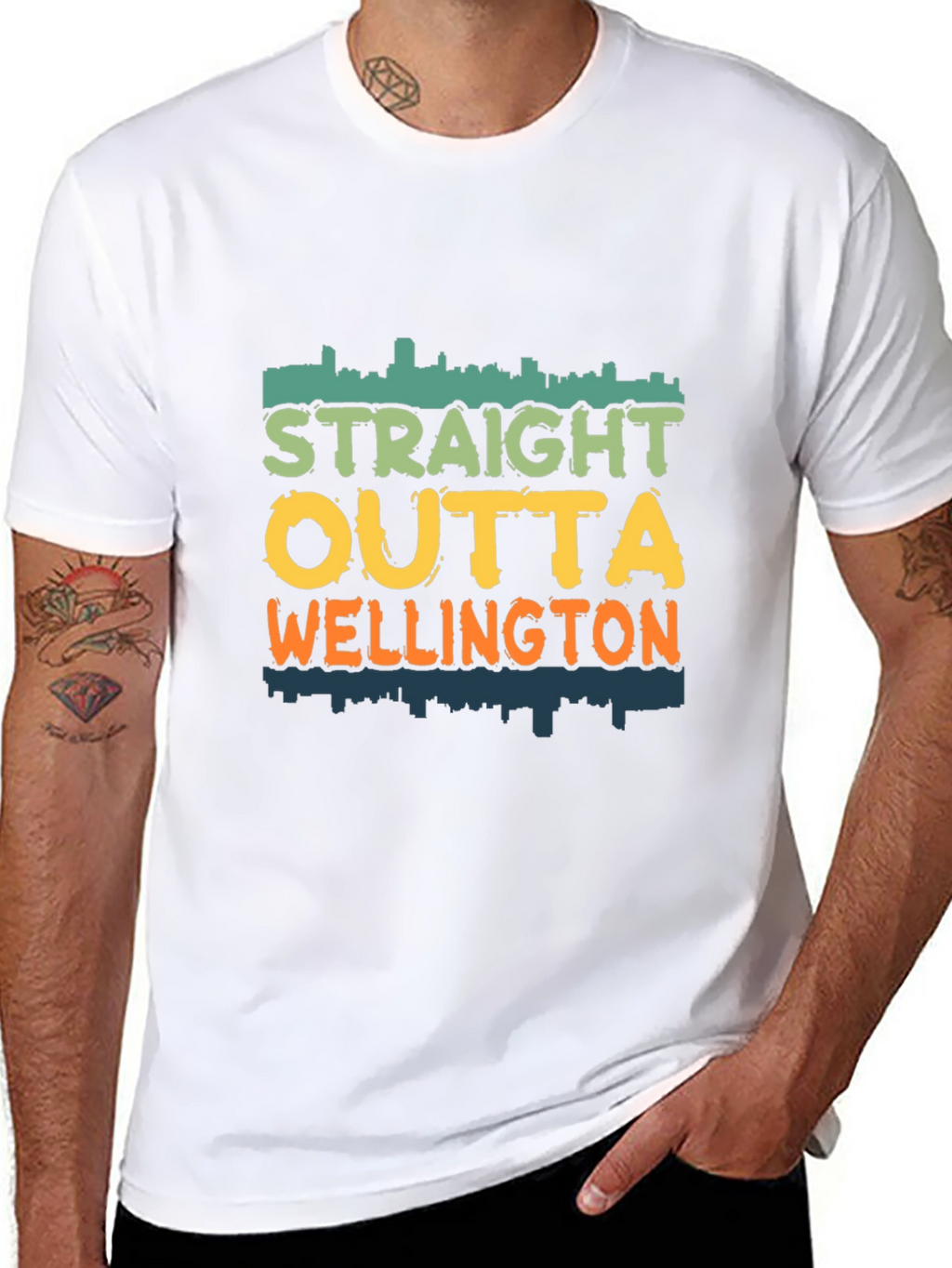 Straight Outta Wellington Tee - Cityscape
