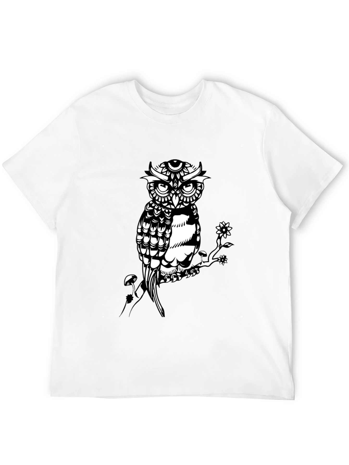 Owl Graphic Print Tee