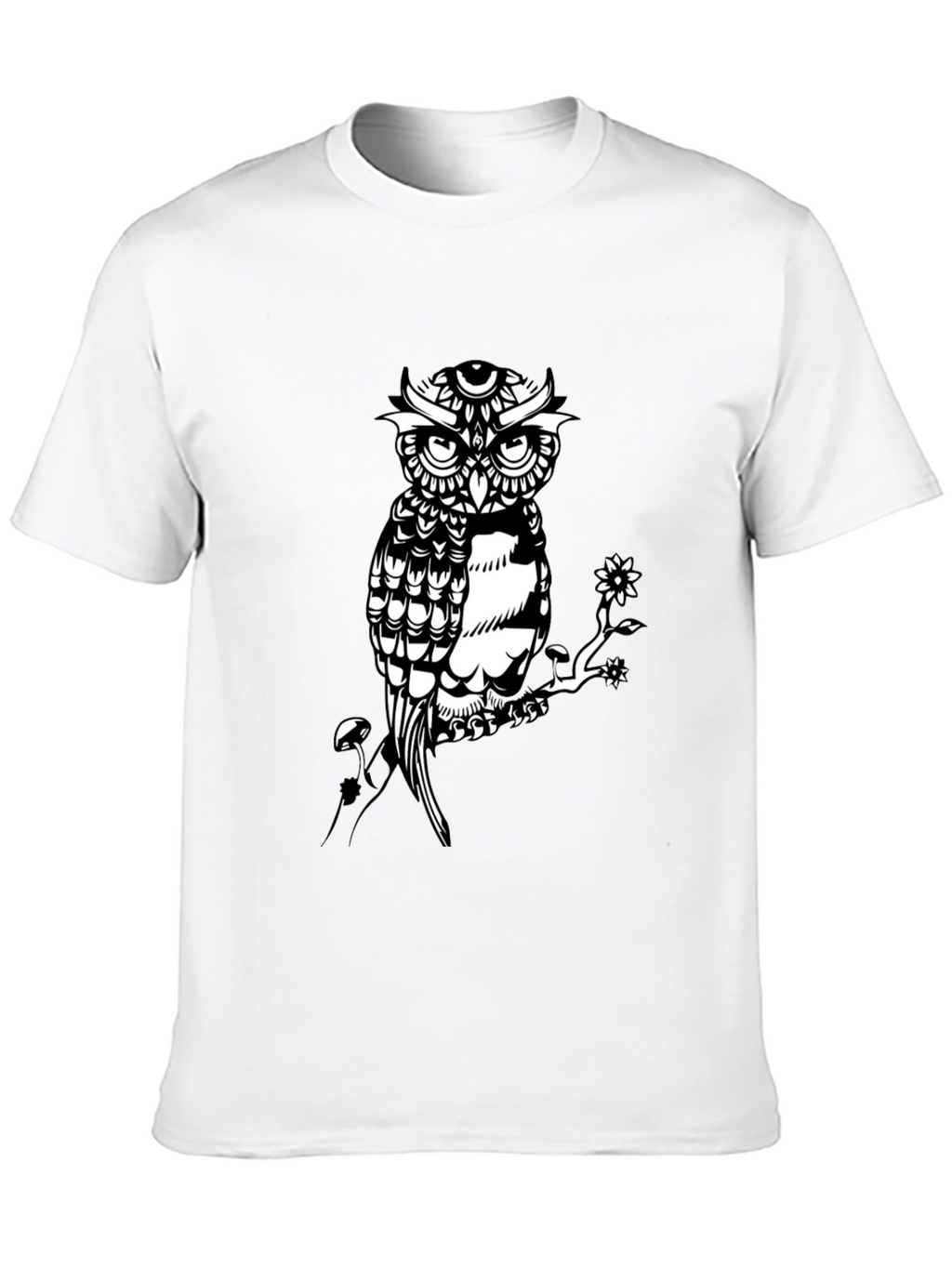 Owl Graphic Print Tee