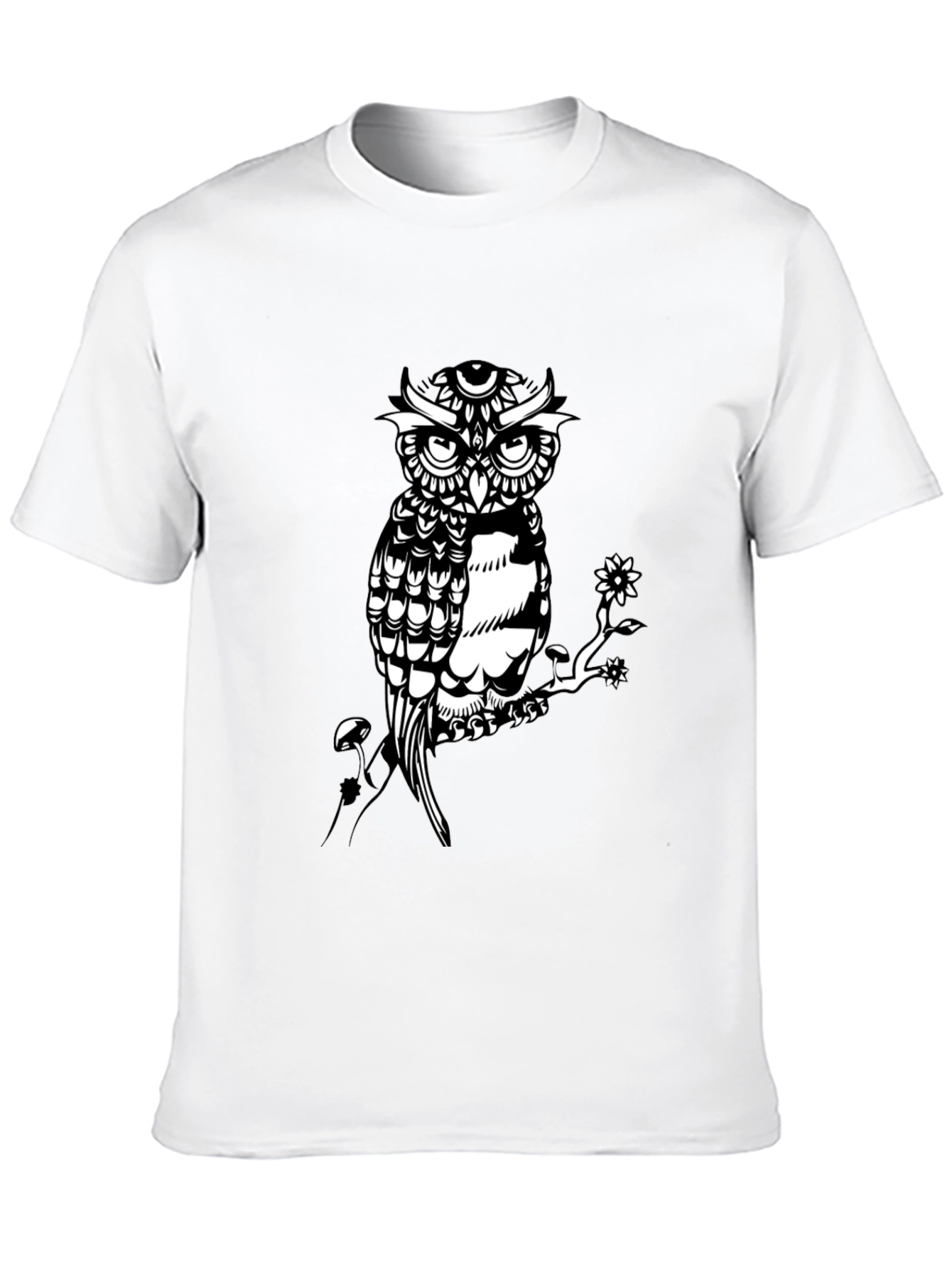 Owl Graphic Print Tee