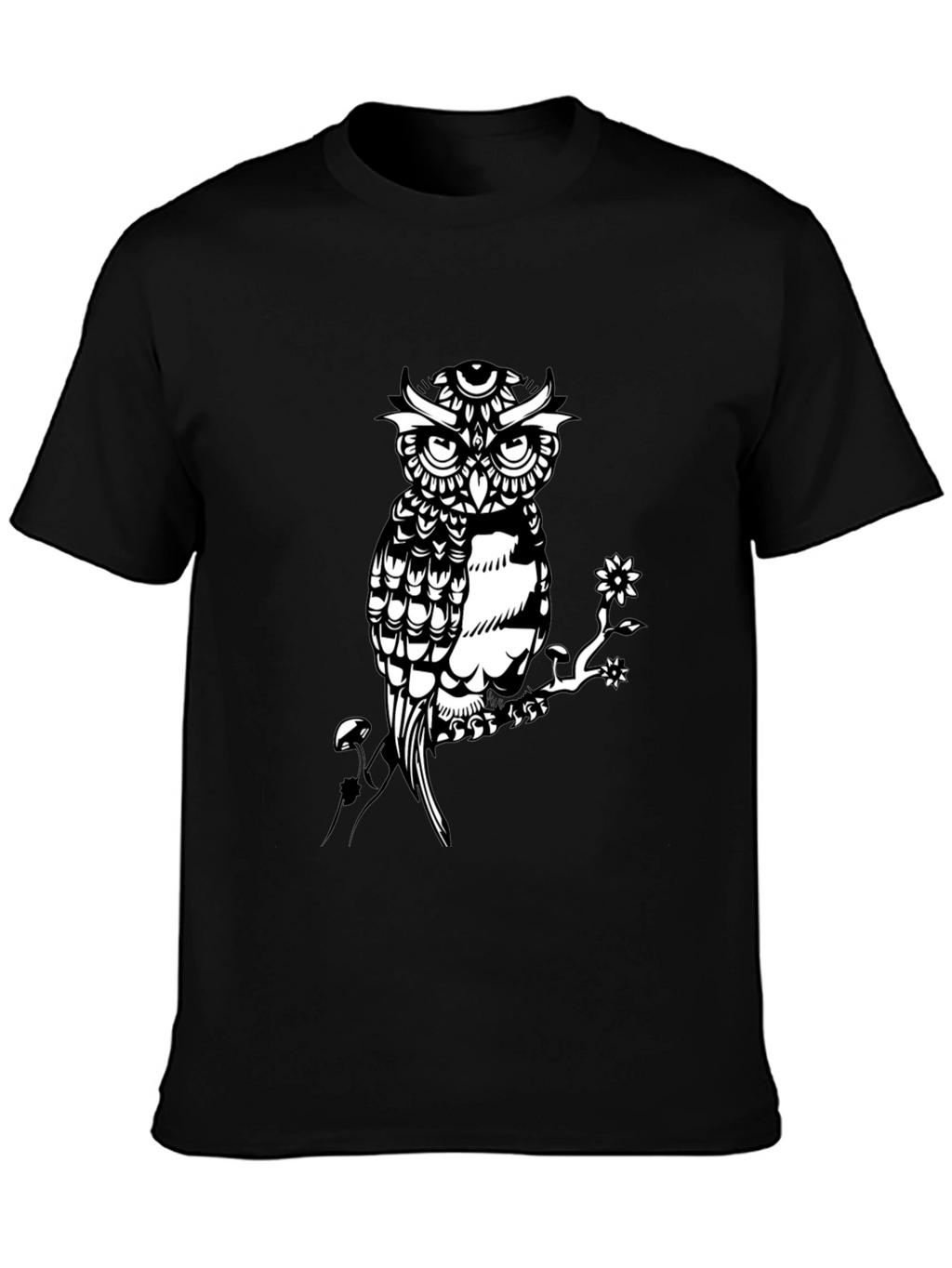 Owl Graphic Print Tee