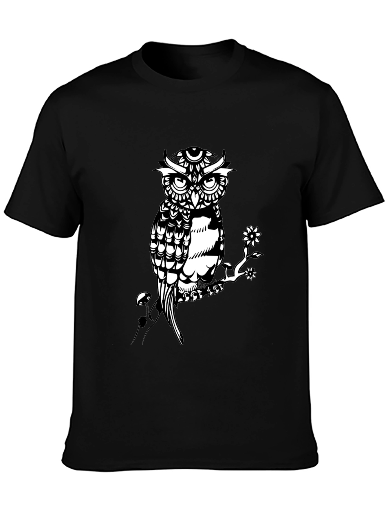 Owl Graphic Print Tee