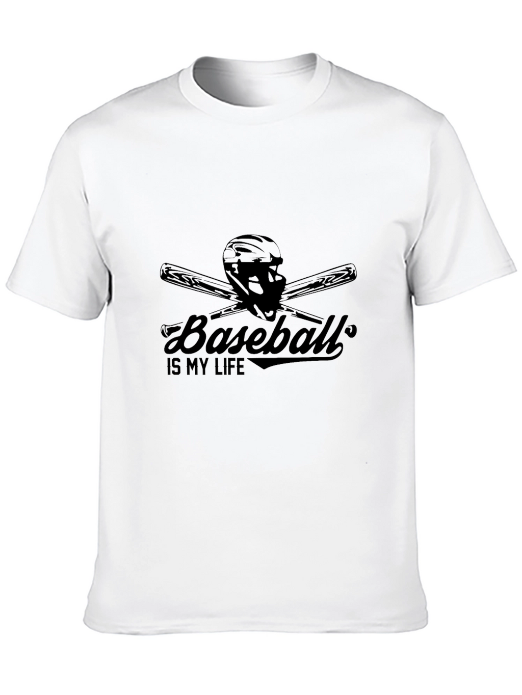 Baseball is My Life Black T-Shirt