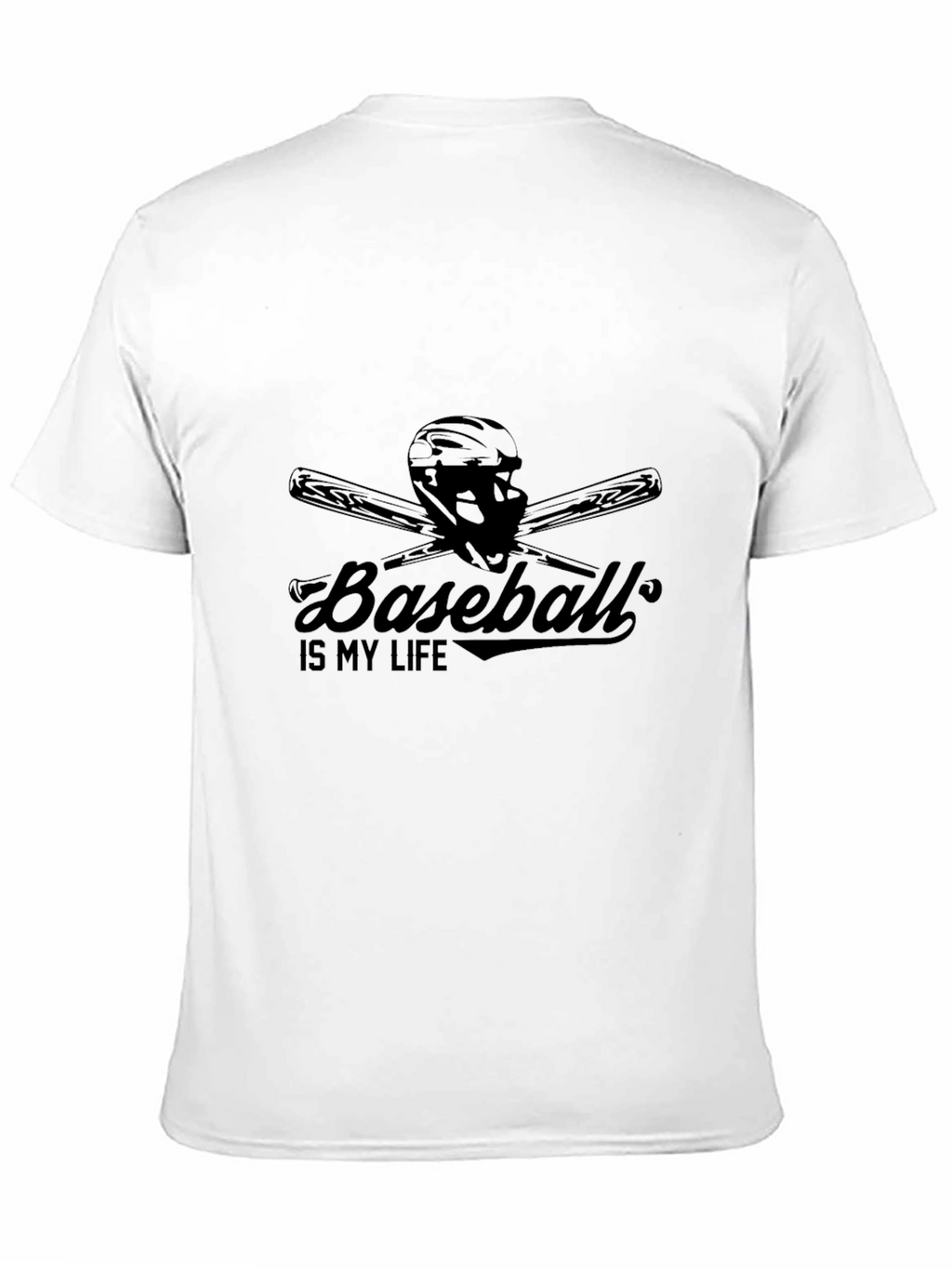 Baseball is My Life Black T-Shirt