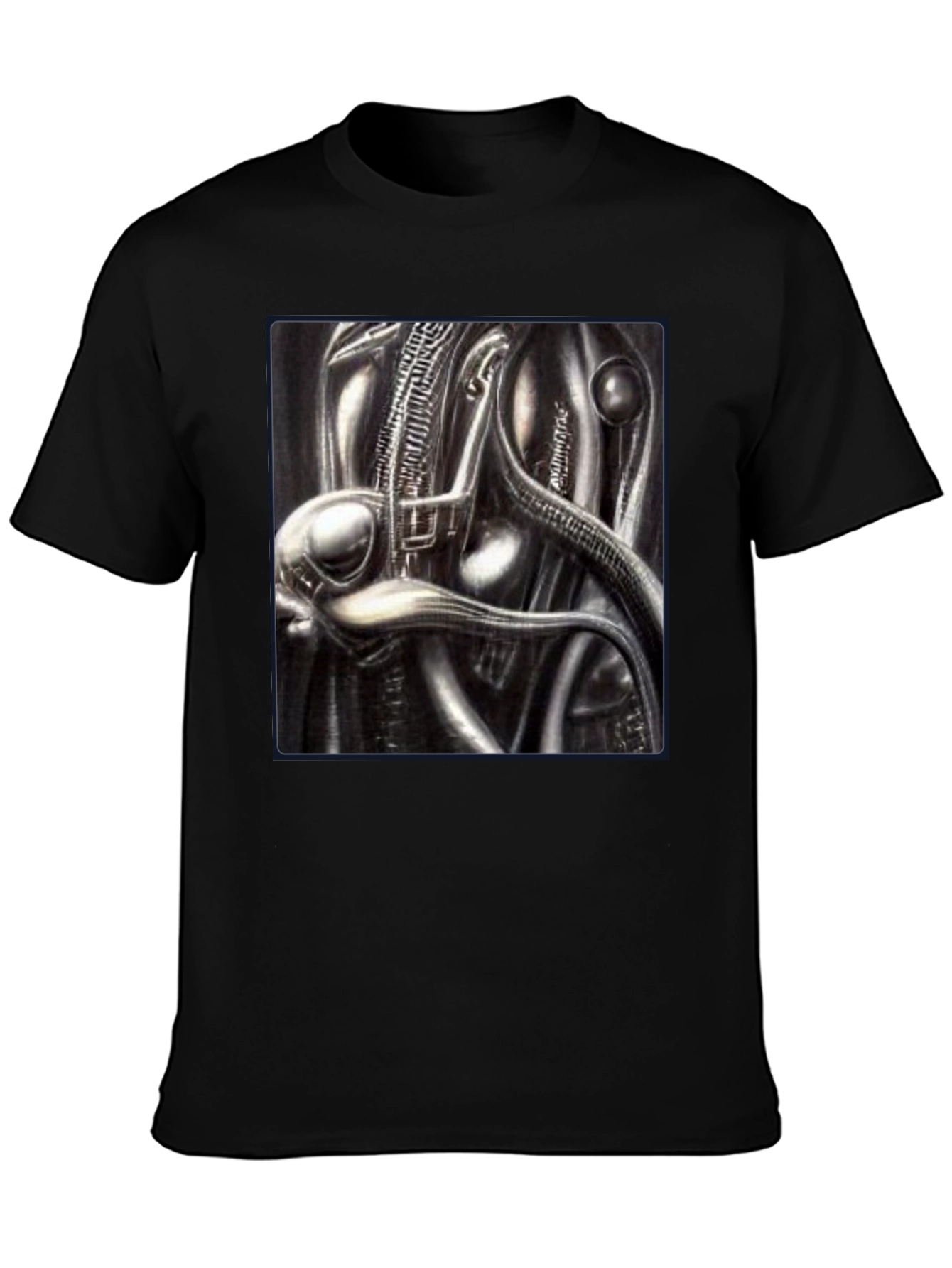 Sci-Fi Creature Graphic Black T-Shirt