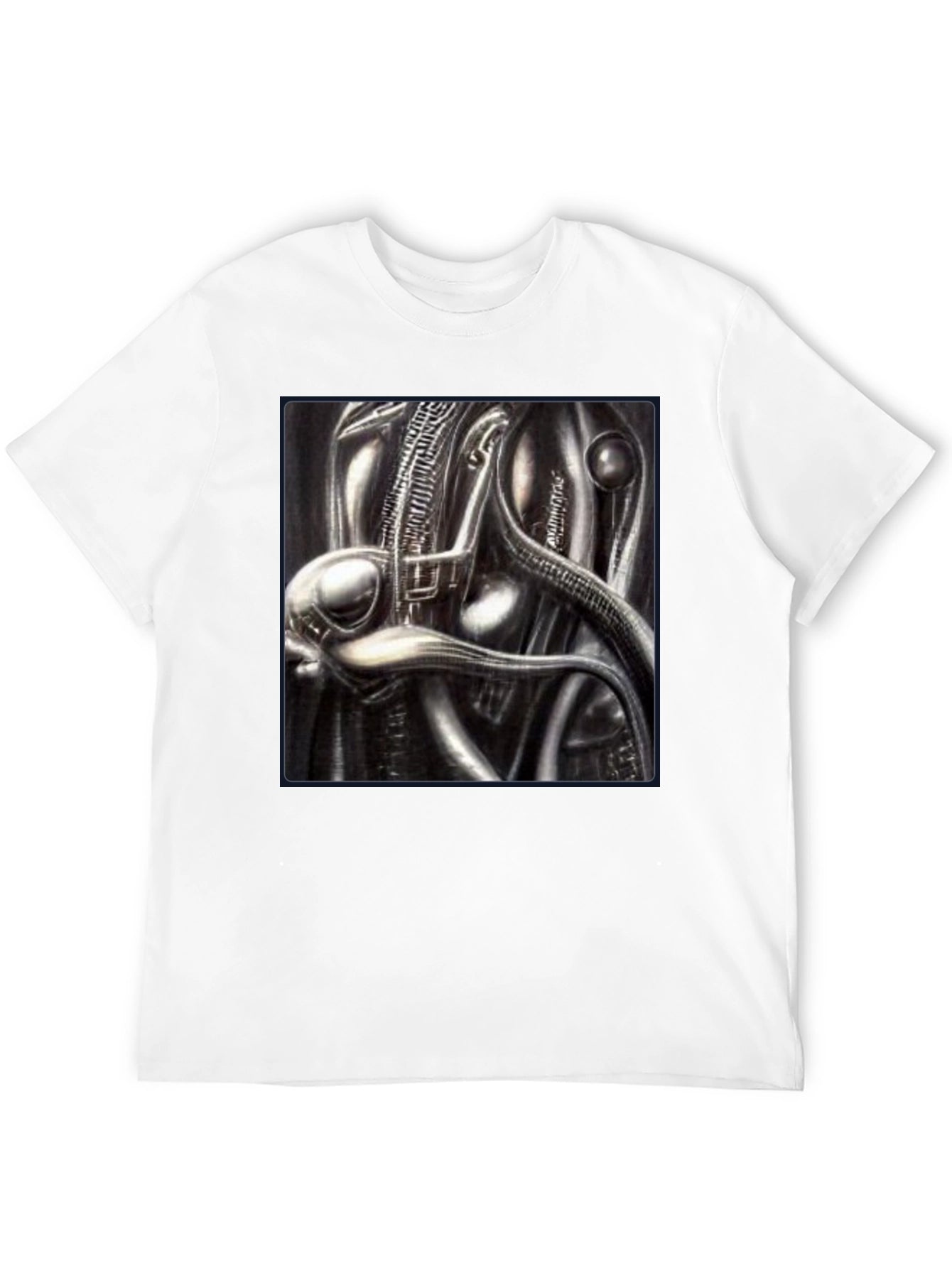 Sci-Fi Creature Graphic Black T-Shirt