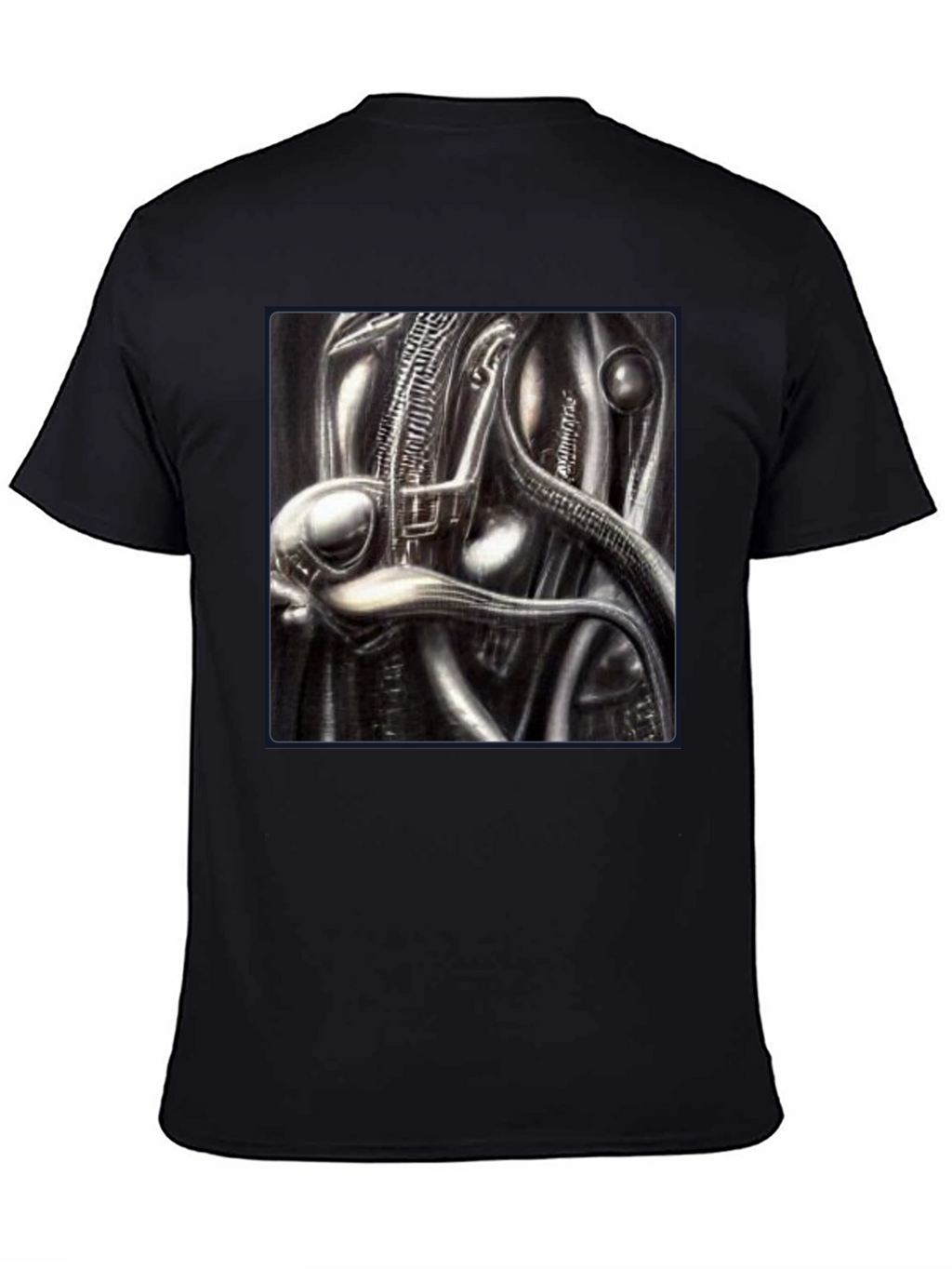 Sci-Fi Creature Graphic Black T-Shirt