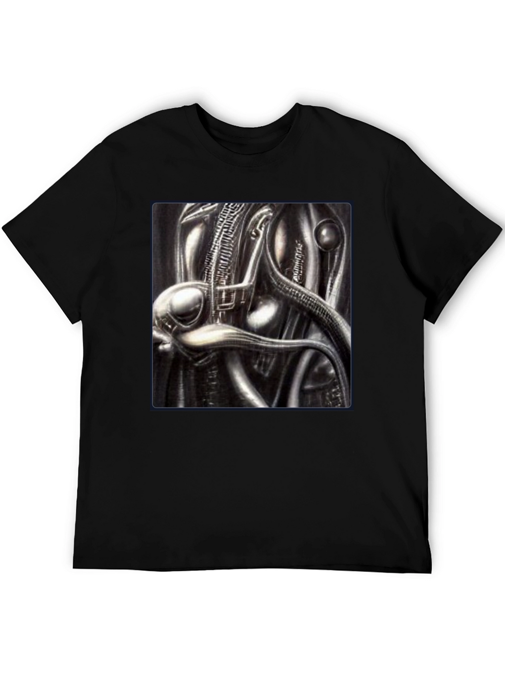 Sci-Fi Creature Graphic Black T-Shirt