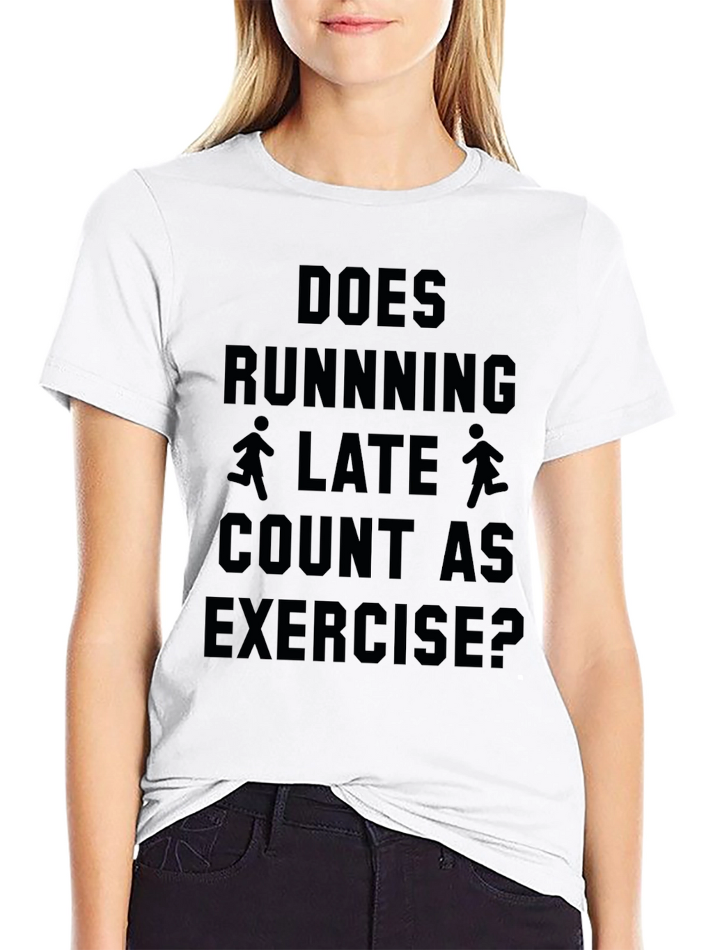 Funny Running Late Exercise T-Shirt