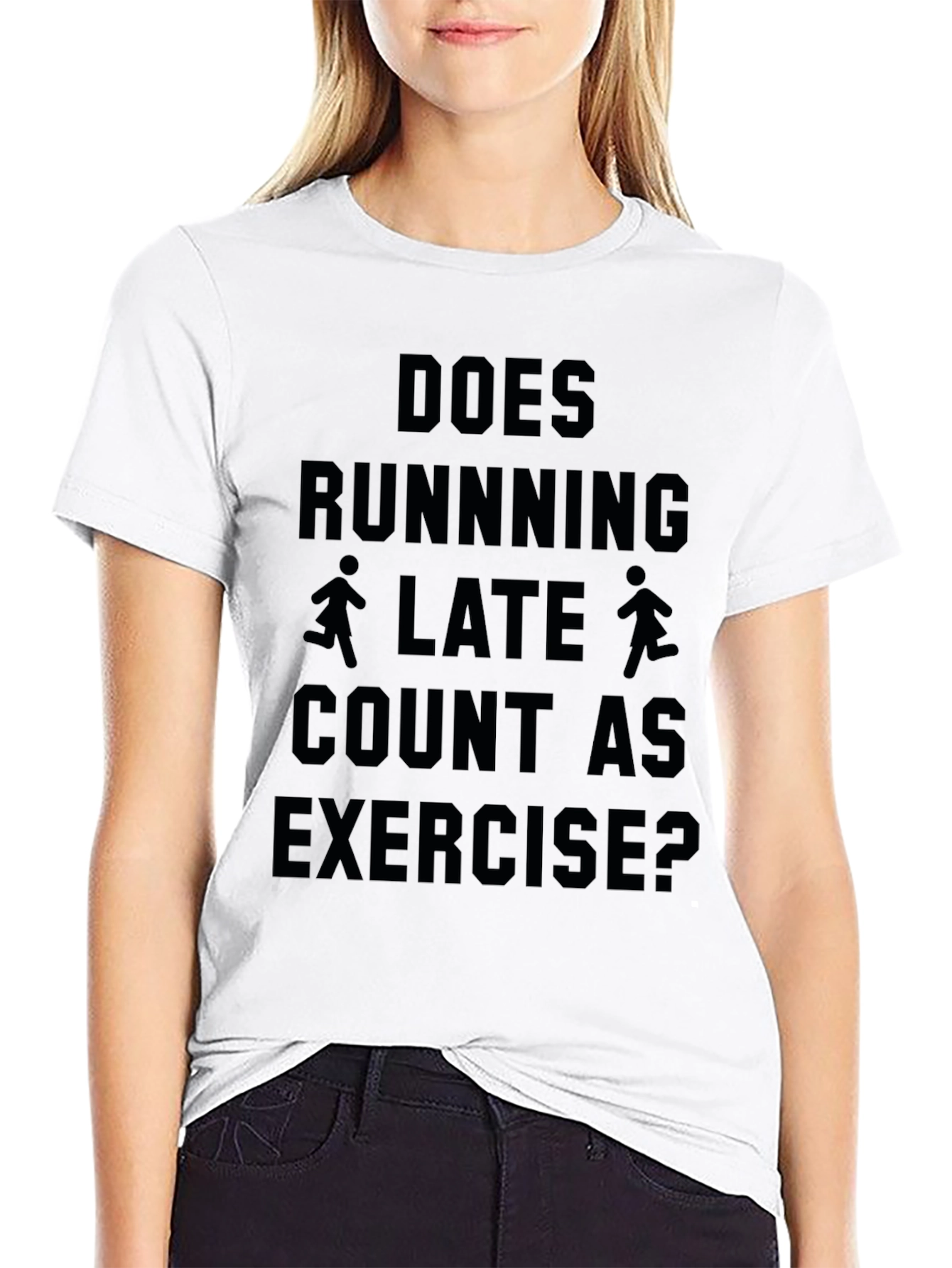 Funny Running Late Exercise T-Shirt