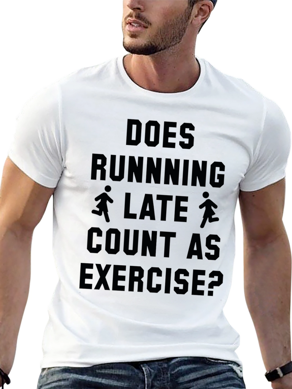 Funny Running Late Exercise T-Shirt