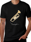 Trumpet Graphic T-Shirt - Black