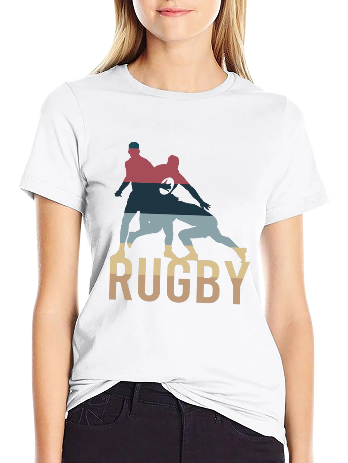Rugby Graphic Tee | Vintage Style Sports T-Shirt