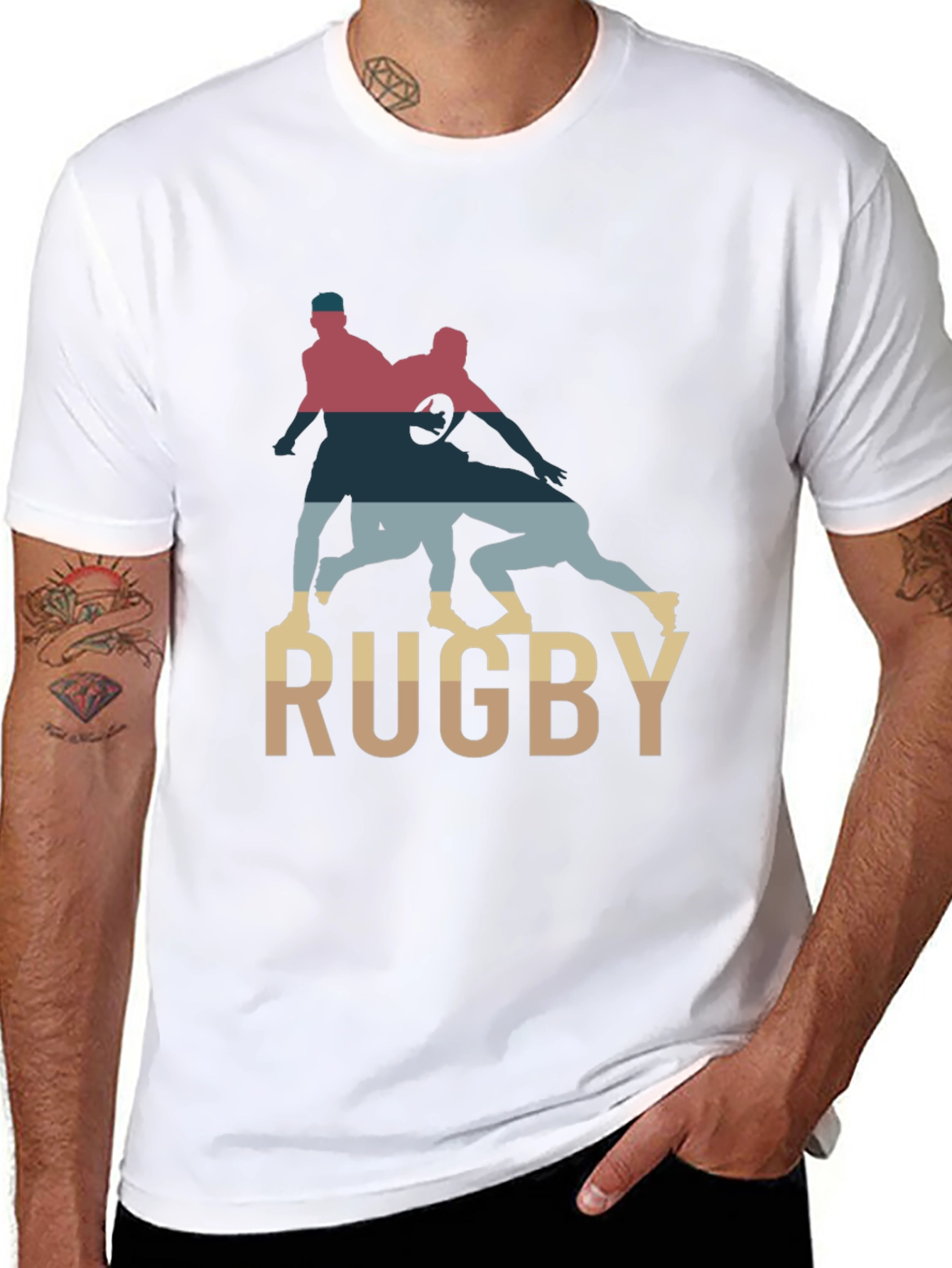 Rugby Graphic Tee | Vintage Style Sports T-Shirt