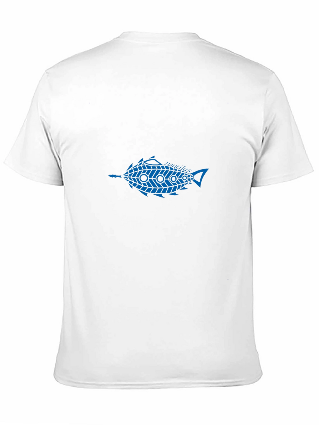 Blue Fish Graphic Black T-Shirt