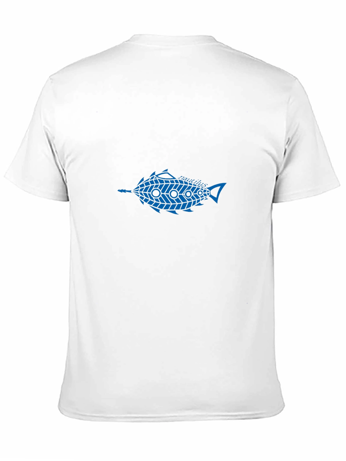 Blue Fish Graphic Black T-Shirt