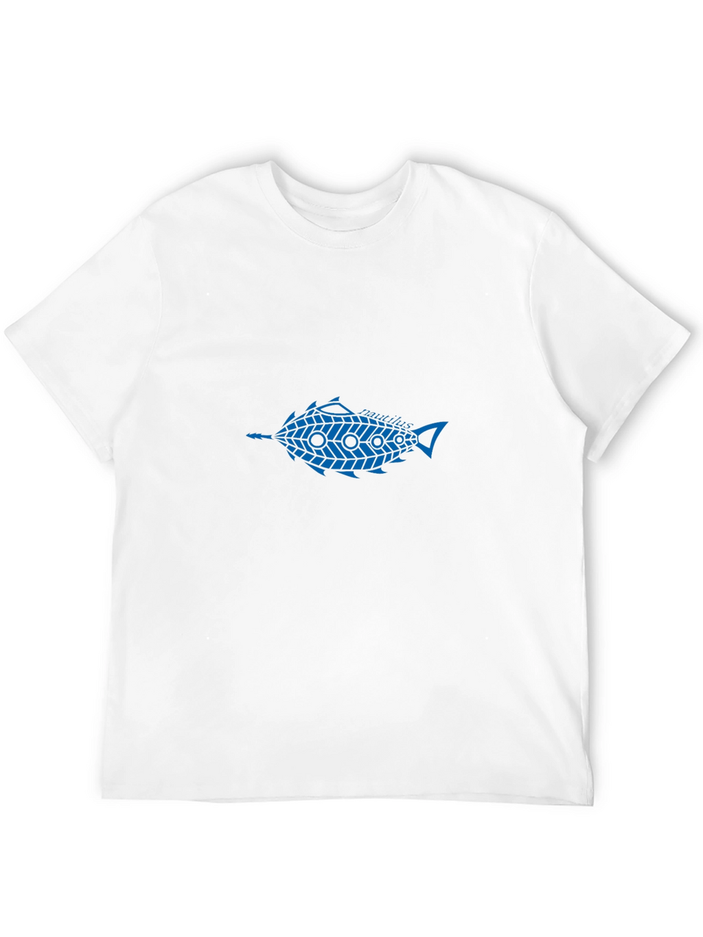 Blue Fish Graphic Black T-Shirt