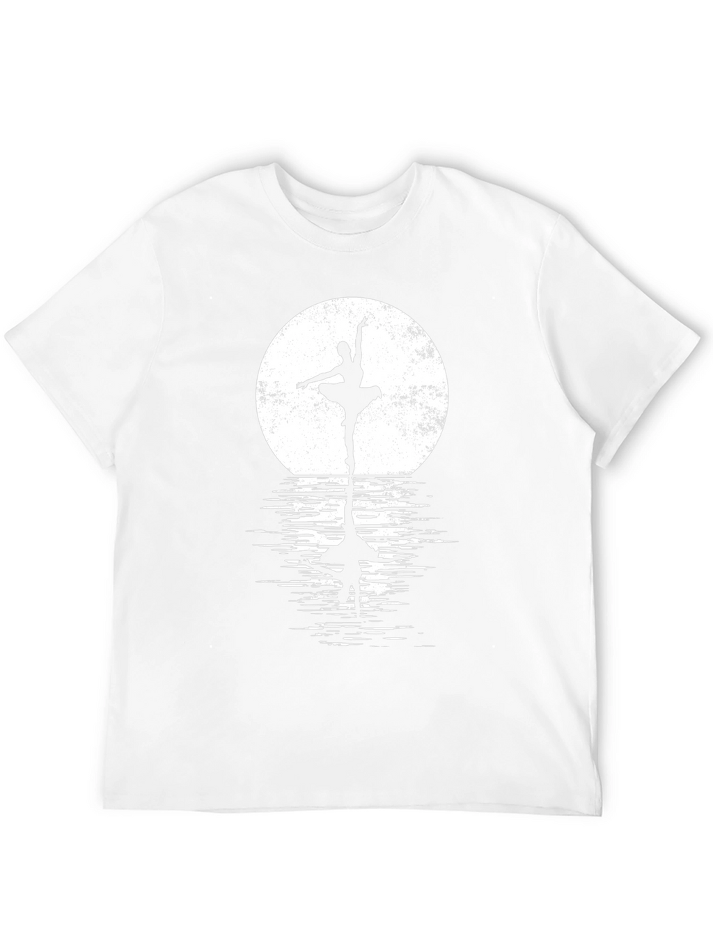 Ballerina Moon Reflection Black T-Shirt