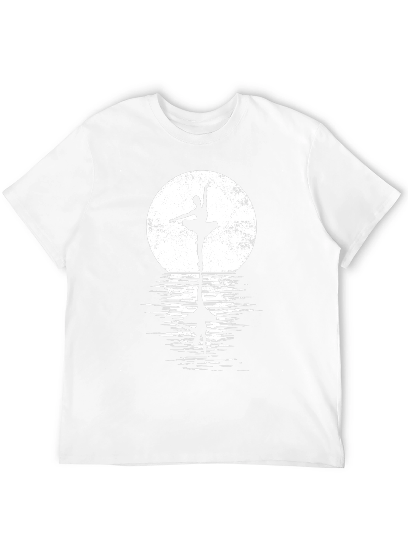 Ballerina Moon Reflection Black T-Shirt