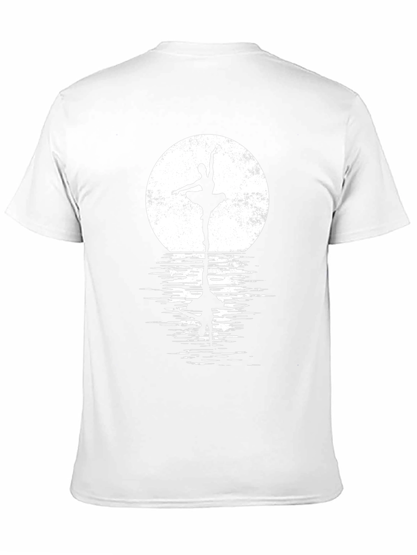 Ballerina Moon Reflection Black T-Shirt