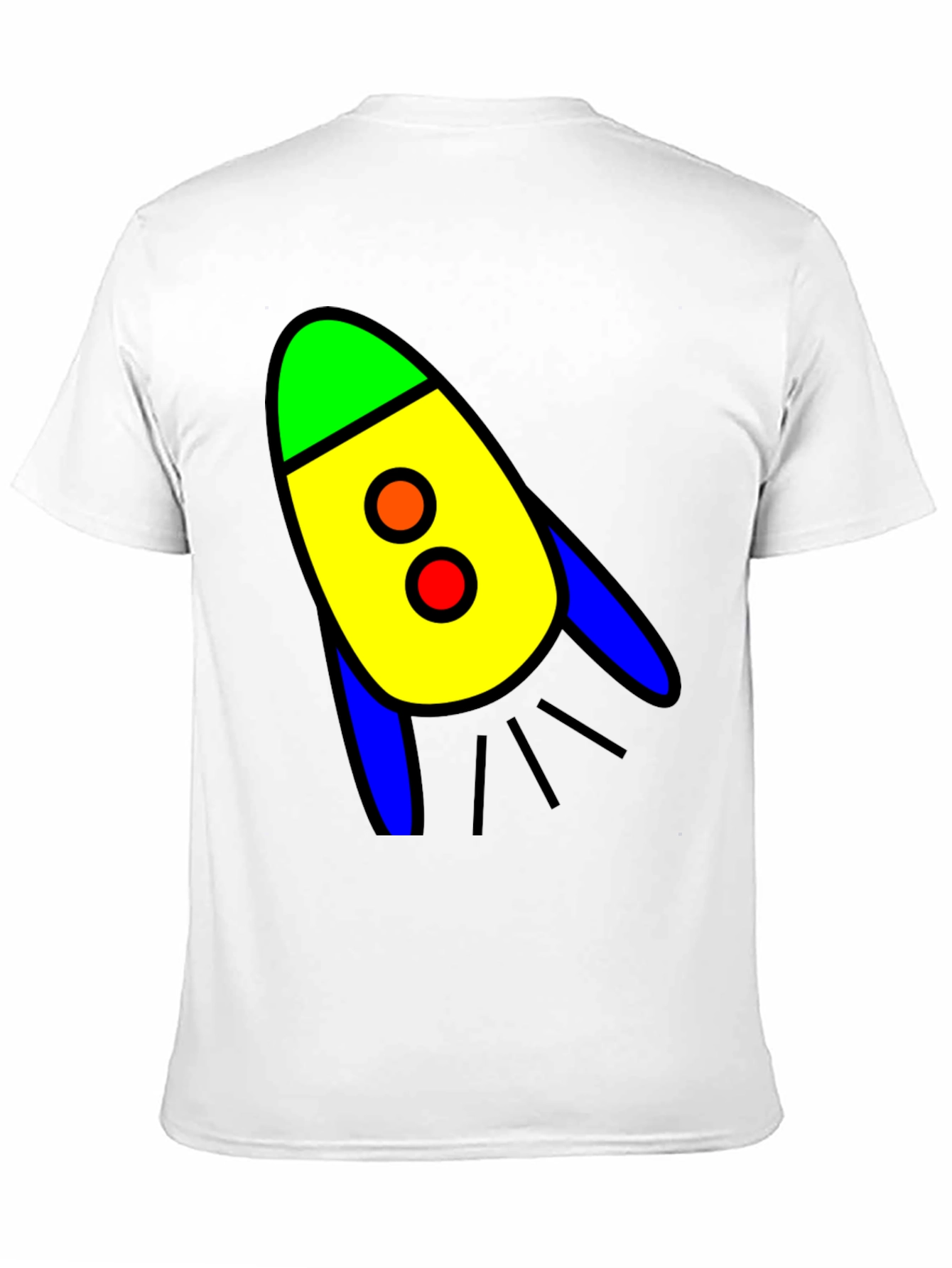 Rocket Graphic Black T-Shirt