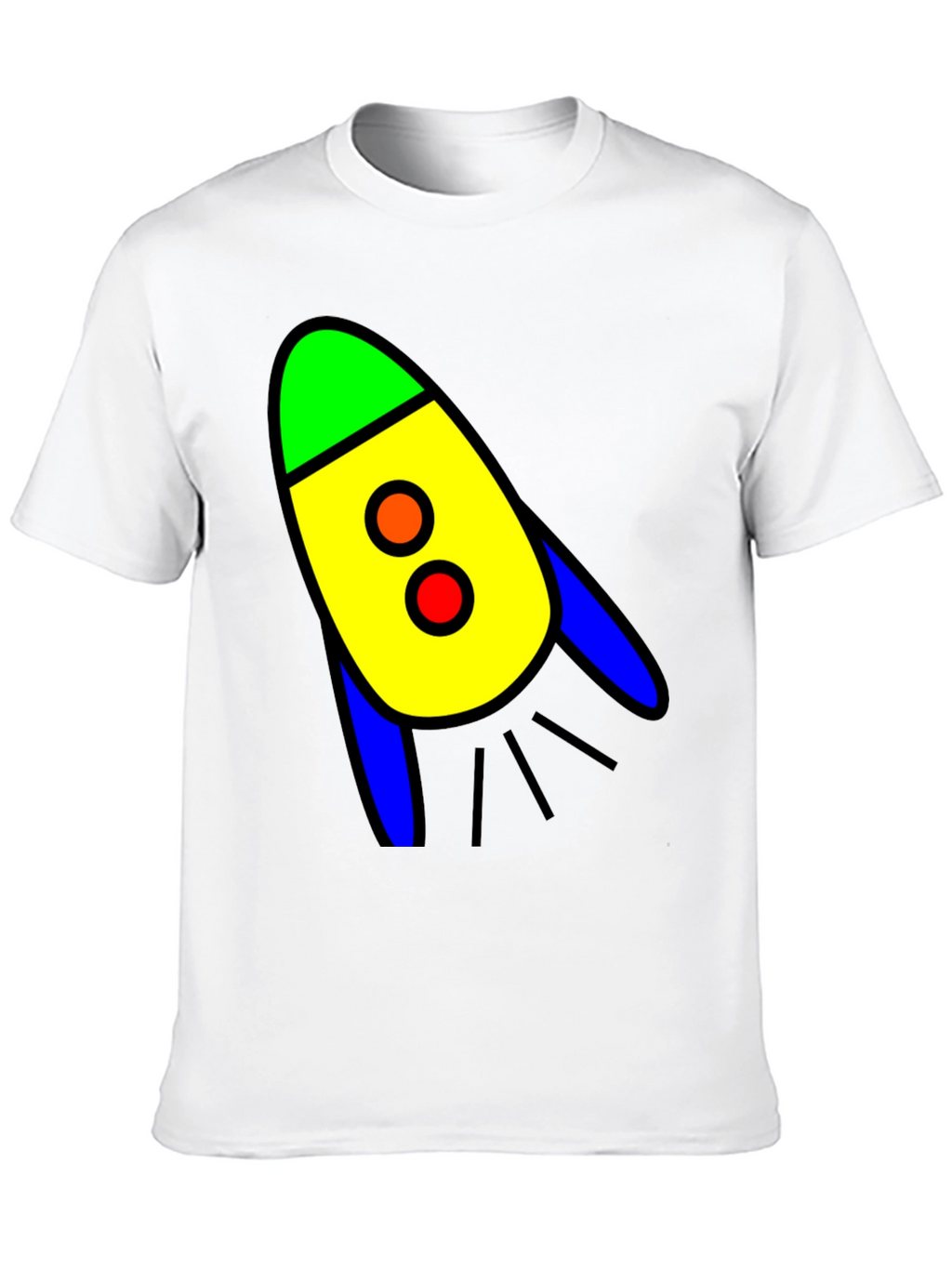 Rocket Graphic Black T-Shirt