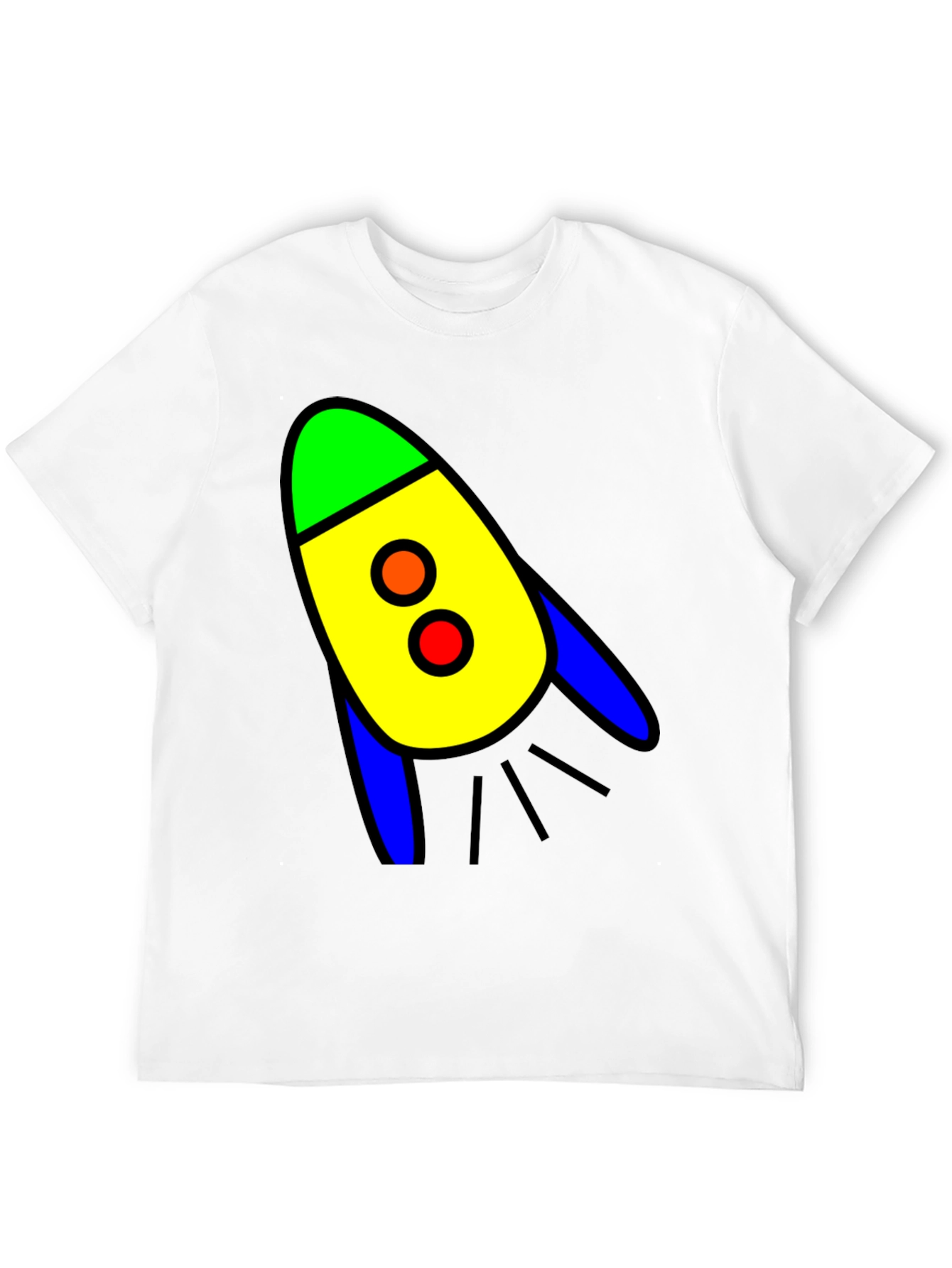Rocket Graphic Black T-Shirt