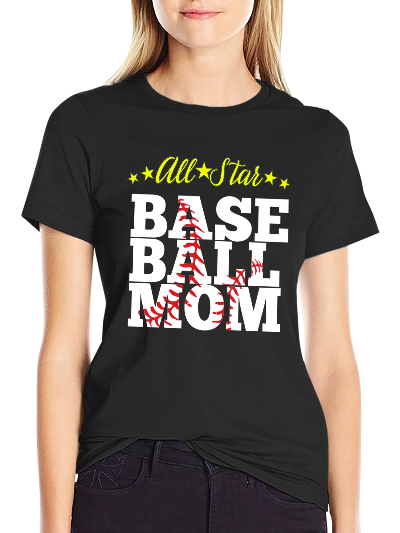 All Star Baseball Mom T-Shirt