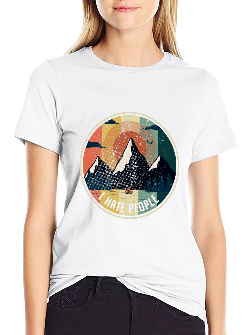 I Hate People Camping Graphic Tee