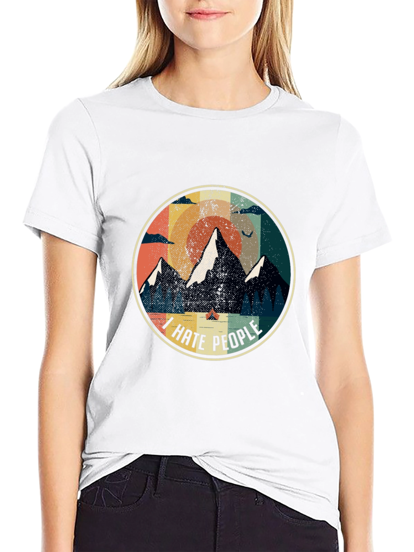 I Hate People Camping Graphic Tee
