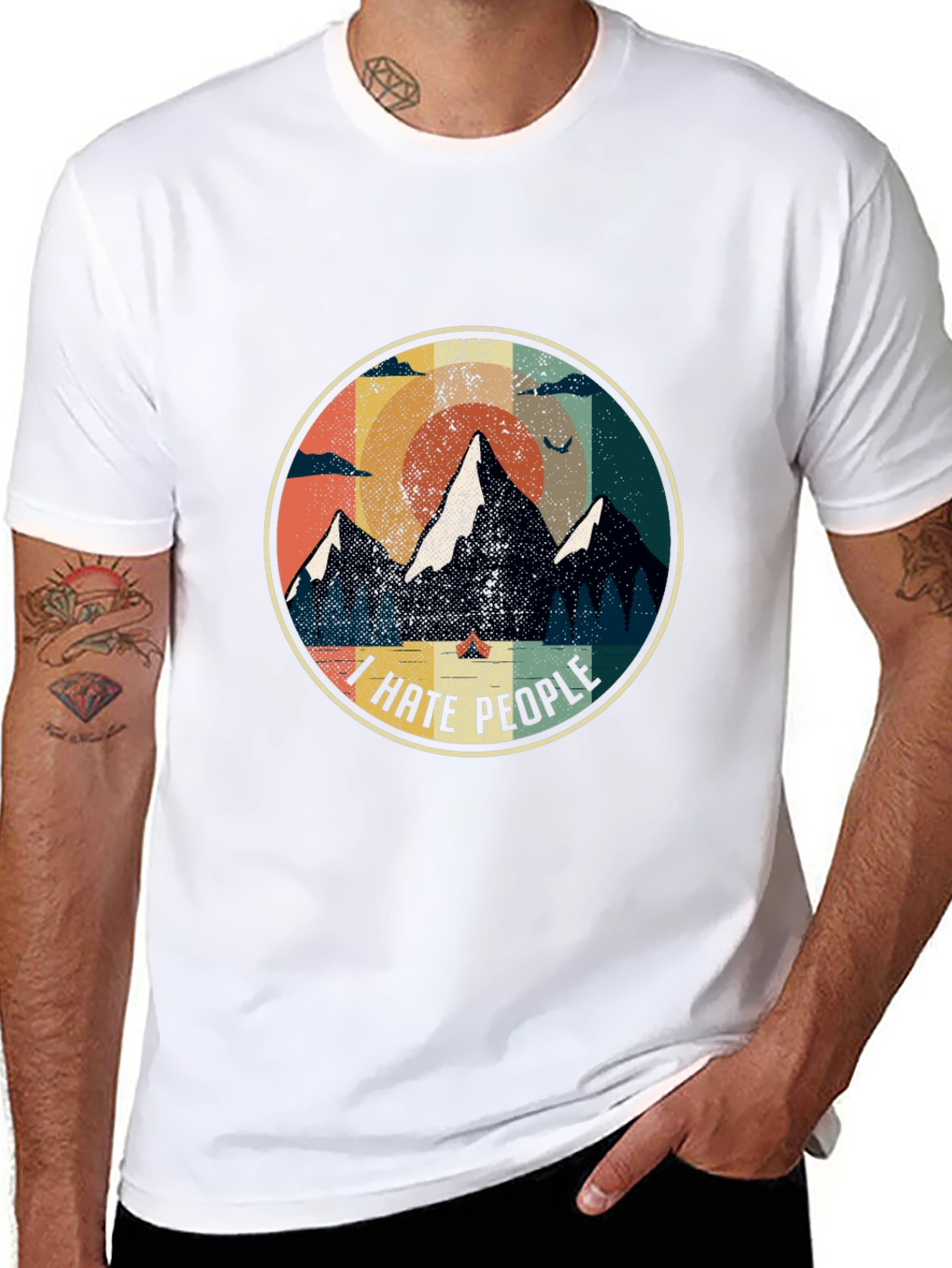 I Hate People Camping Graphic Tee