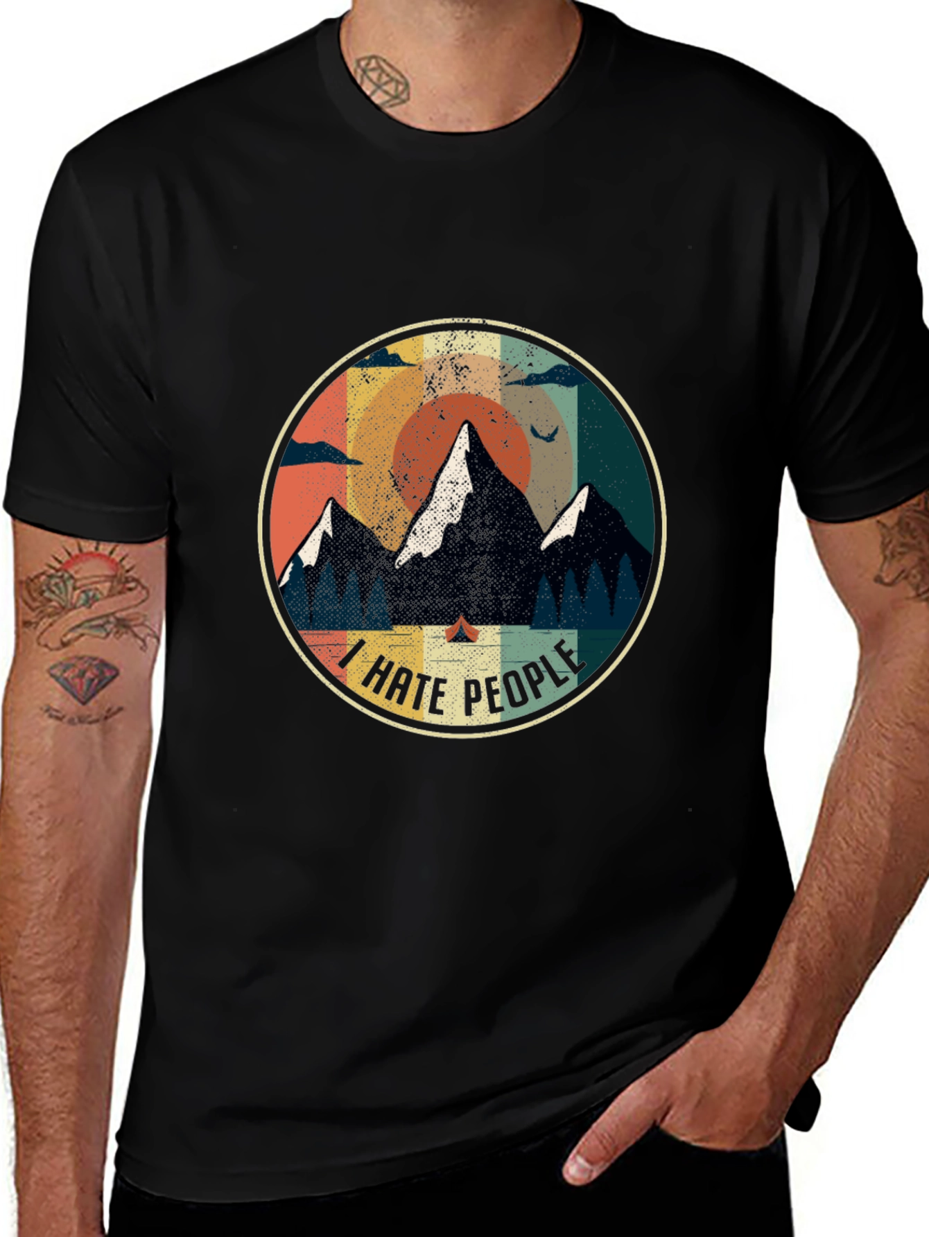 I Hate People Camping Graphic Tee