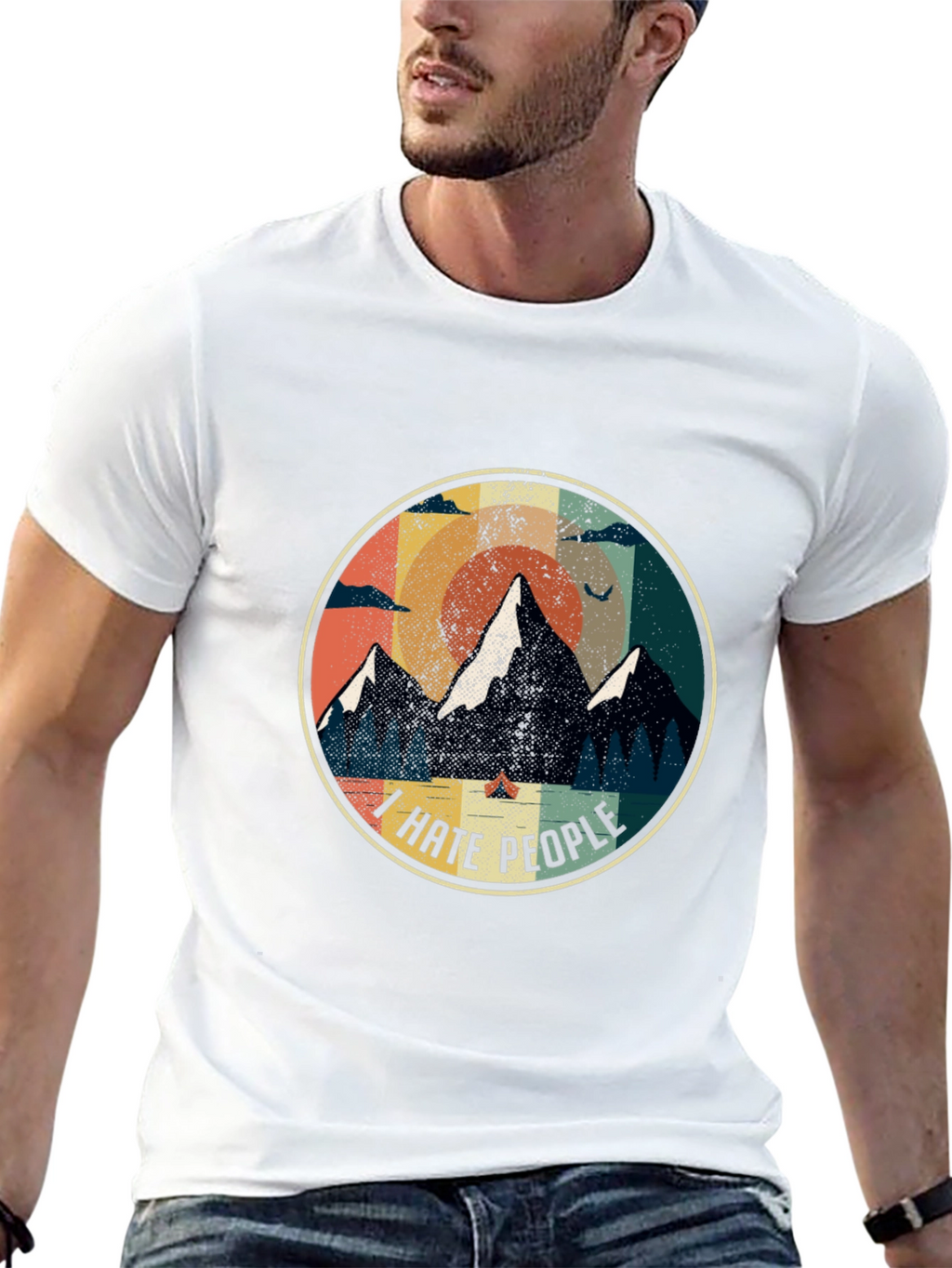 I Hate People Camping Graphic Tee