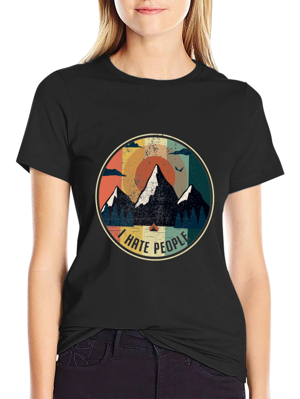 I Hate People Camping Graphic Tee