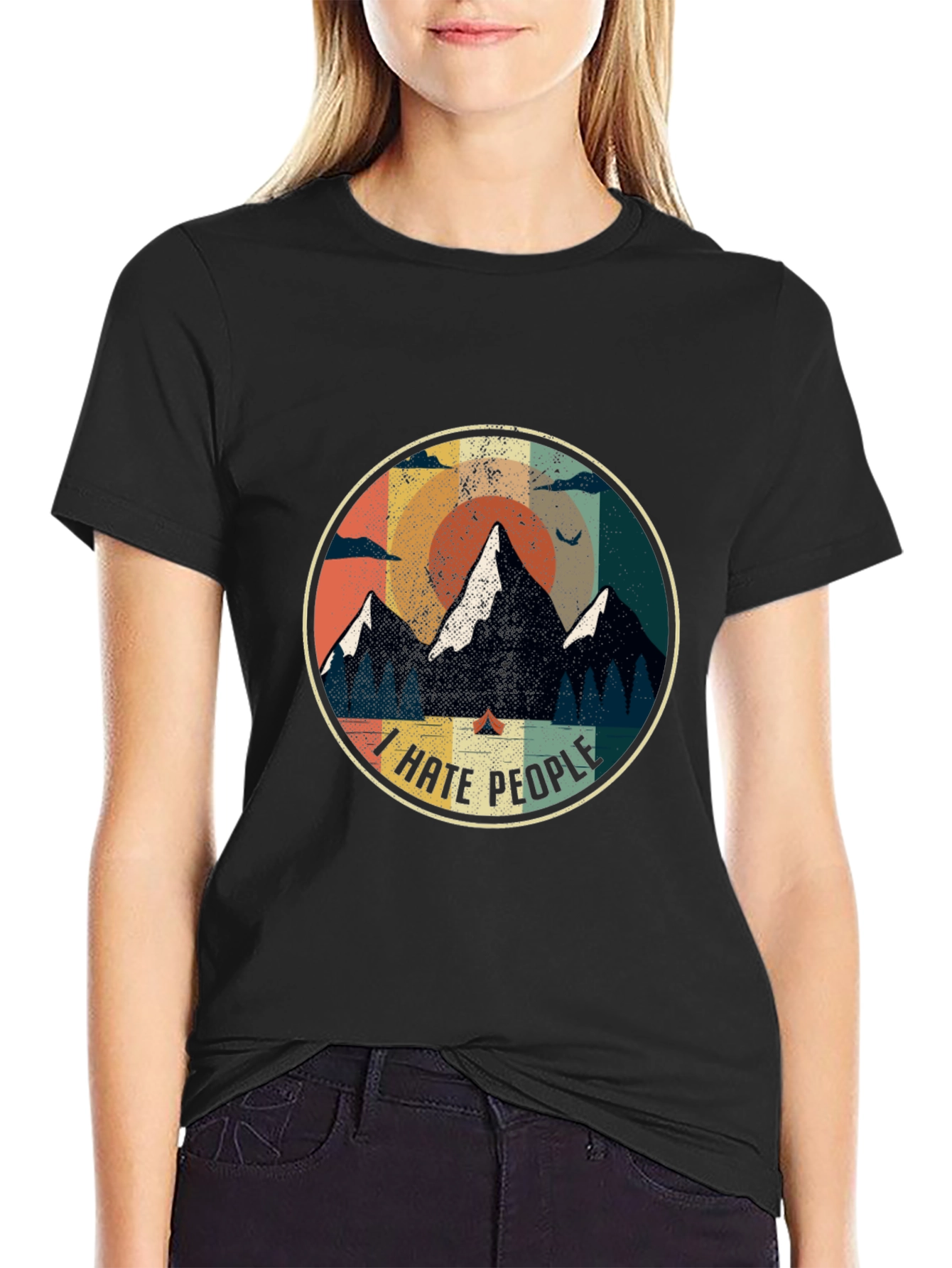 I Hate People Camping Graphic Tee