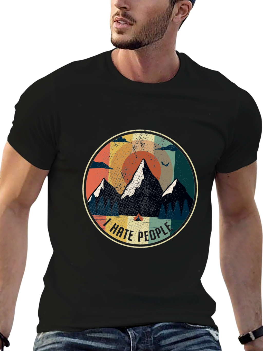 I Hate People Camping Graphic Tee