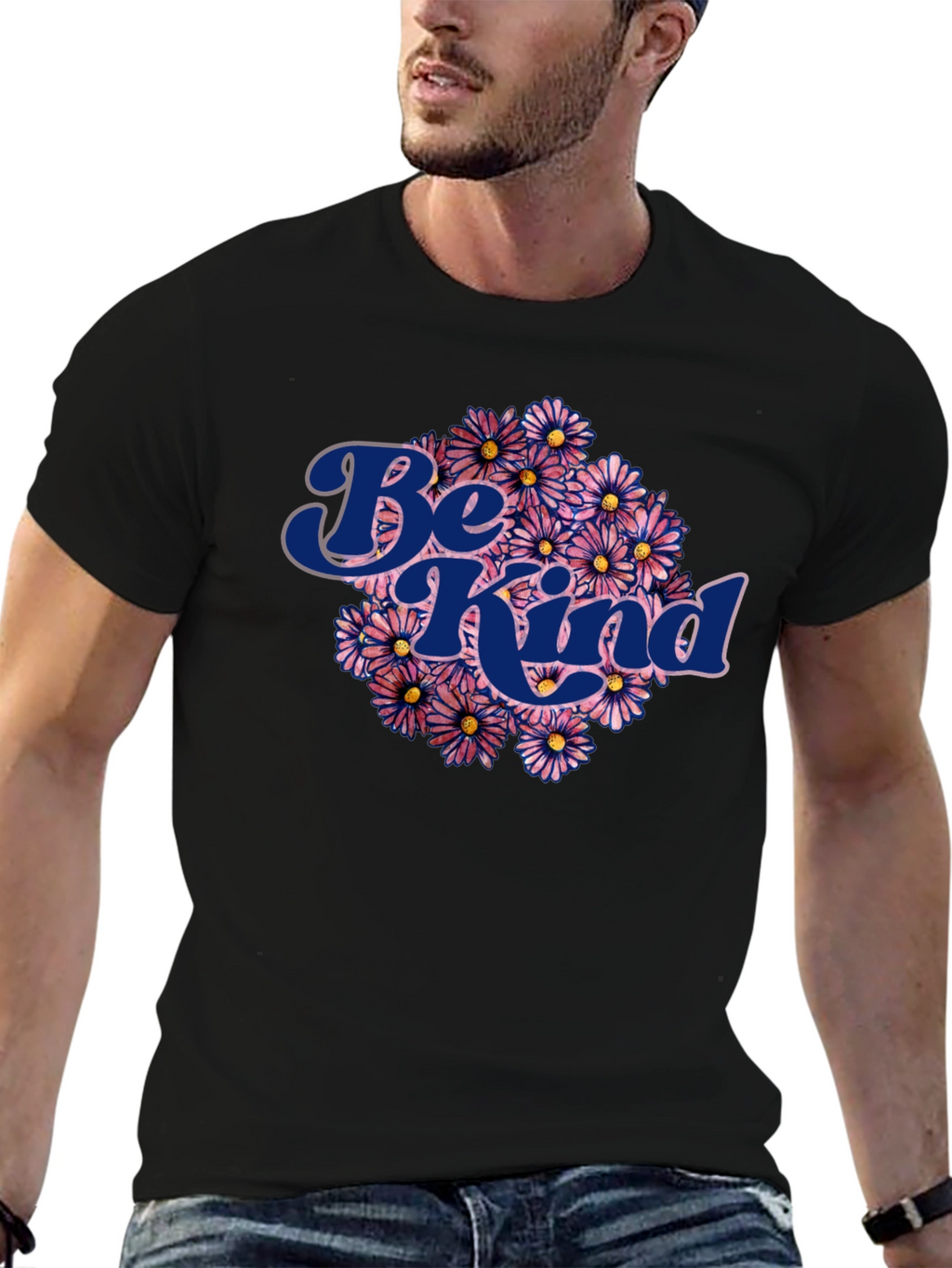 Be Kind Flower Graphic T-Shirt