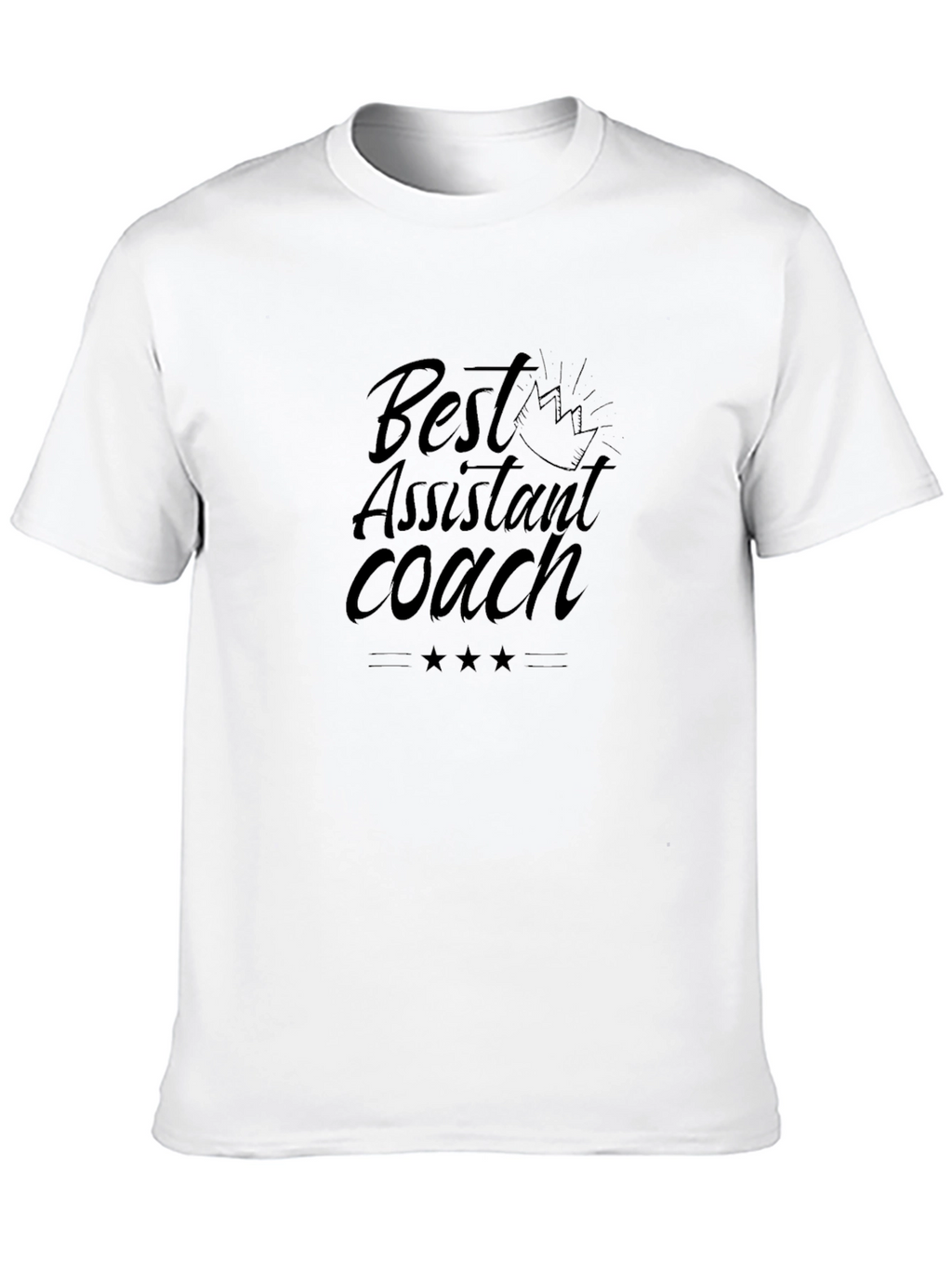 Best Assistant Coach Graphic Tee - Black