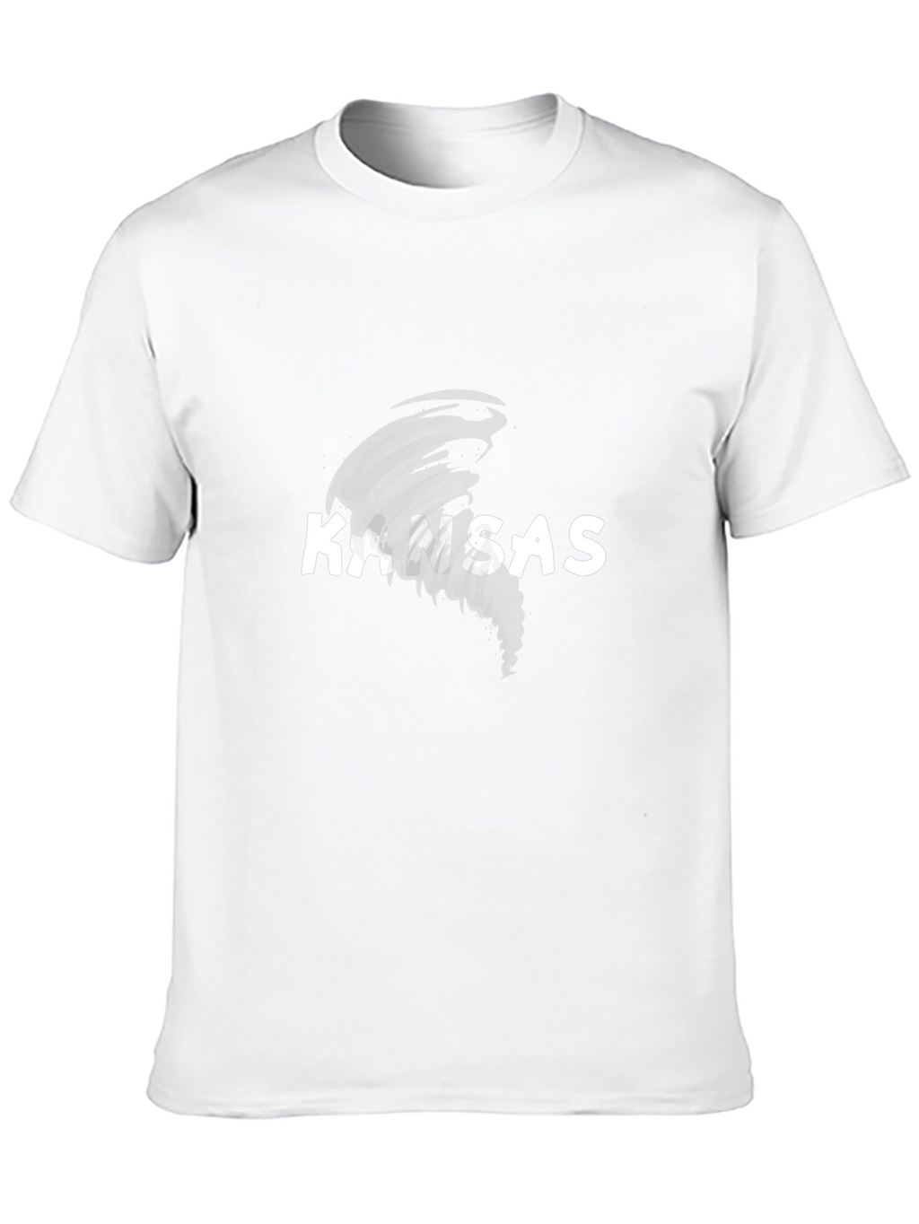 Kansas Tornado Graphic Tee - Black Cotton T-Shirt