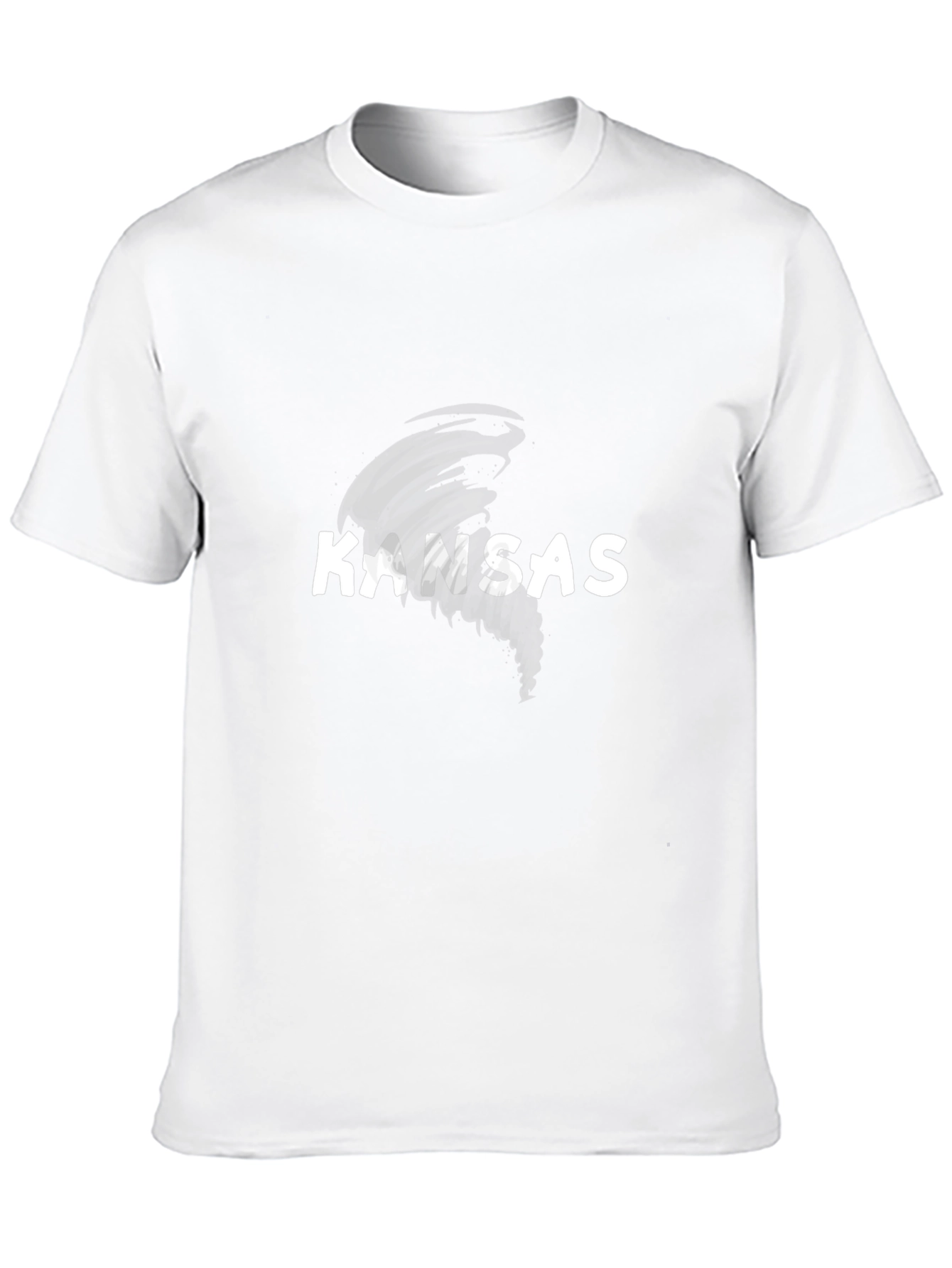 Kansas Tornado Graphic Tee - Black Cotton T-Shirt
