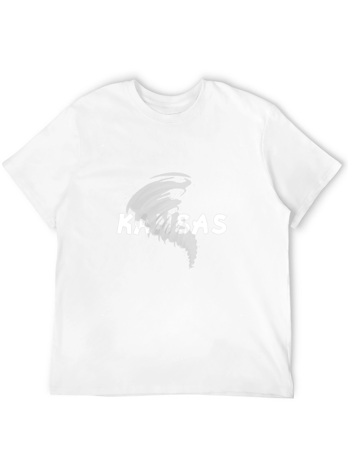 Kansas Tornado Graphic Tee - Black Cotton T-Shirt