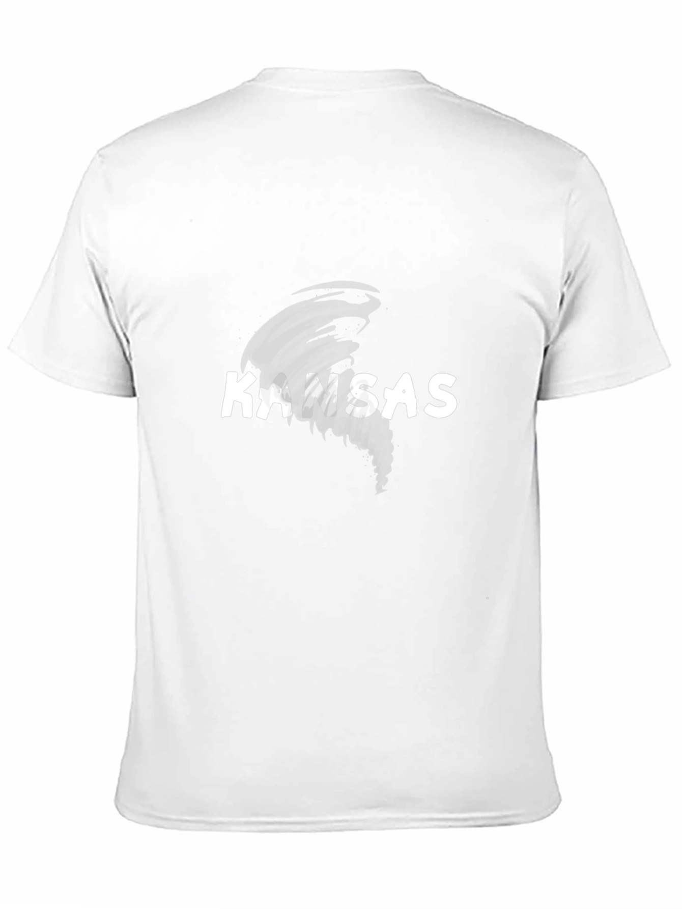 Kansas Tornado Graphic Tee - Black Cotton T-Shirt