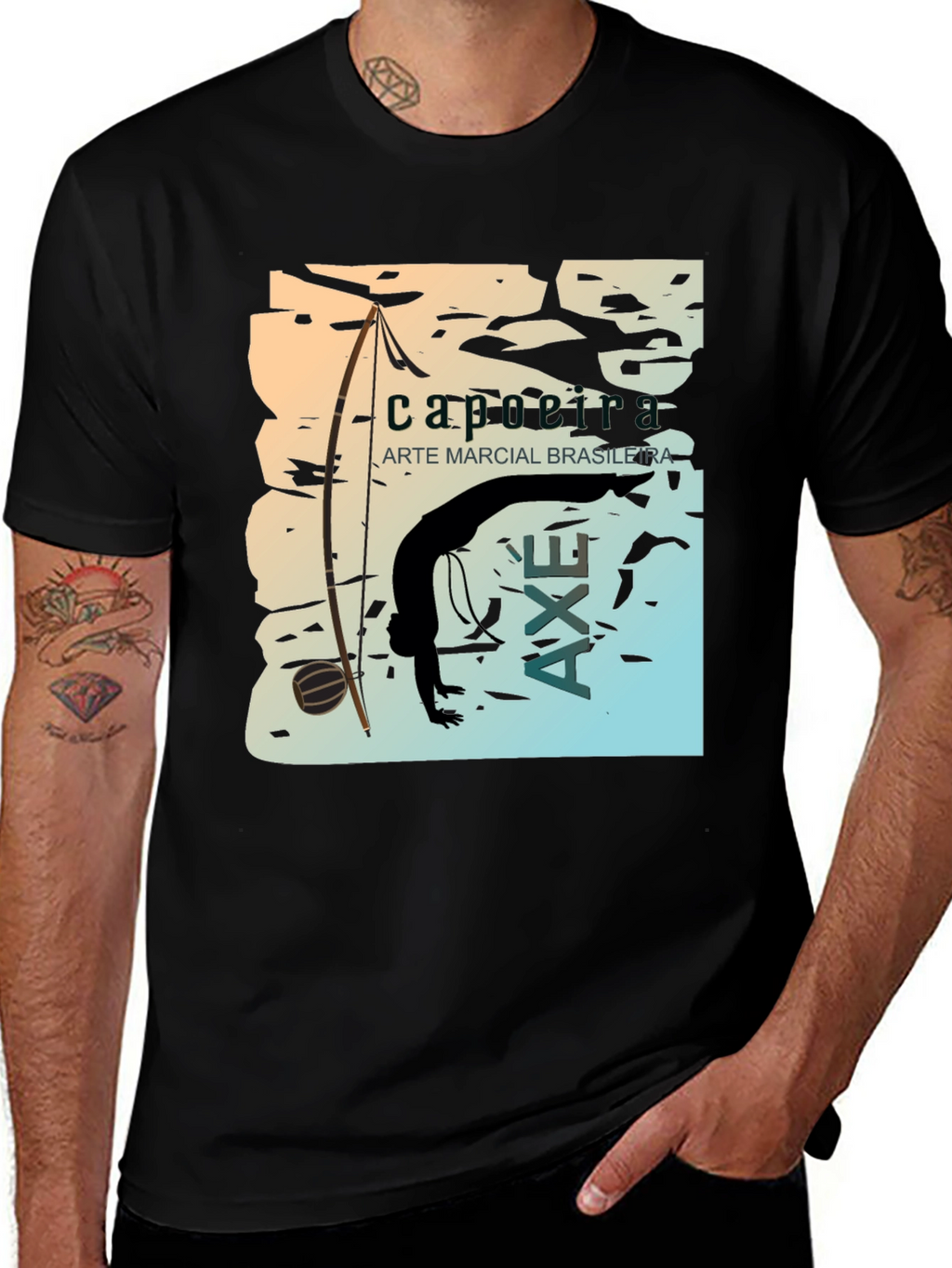 Capoeira Martial Arts Graphic T-Shirt