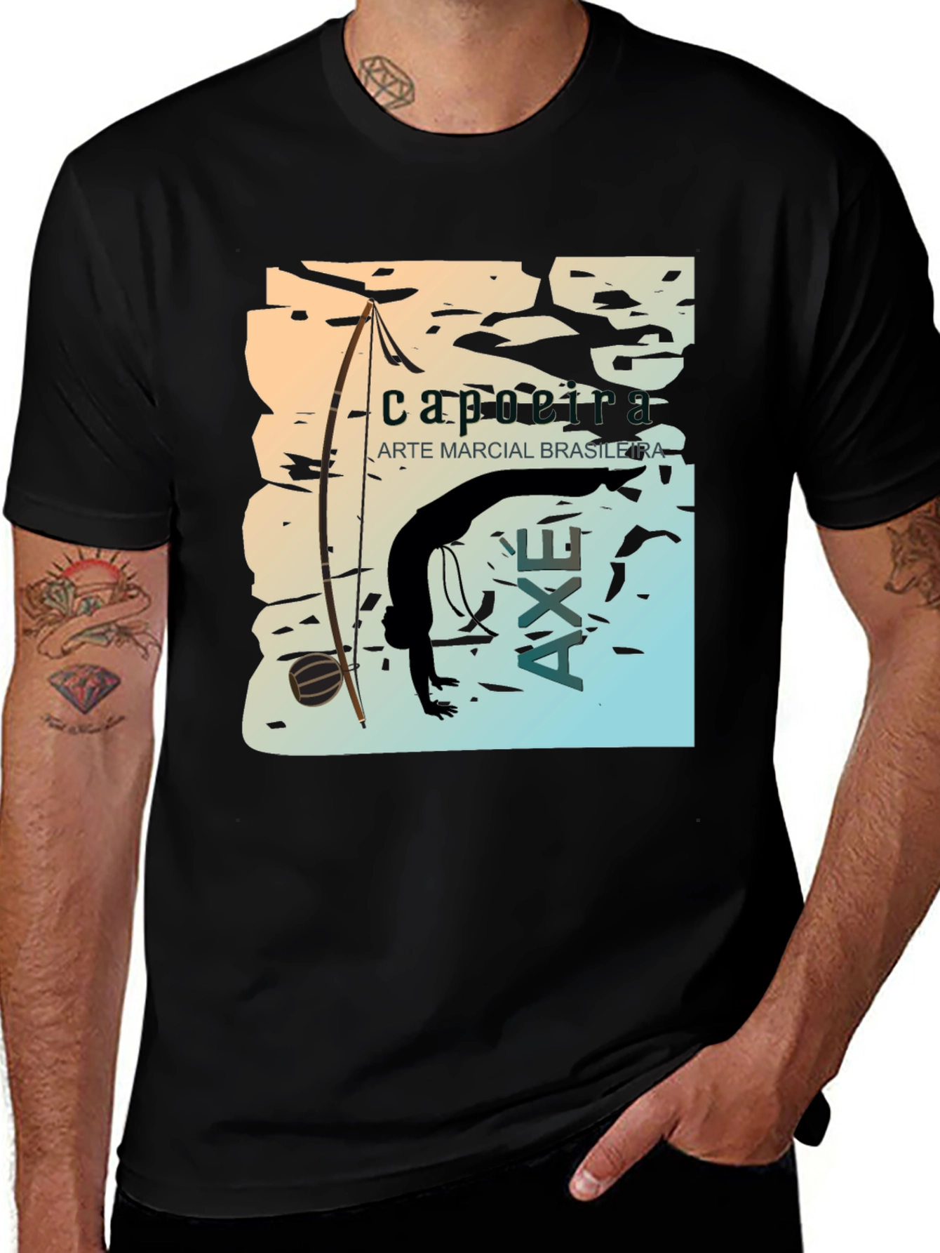 Capoeira Martial Arts Graphic T-Shirt