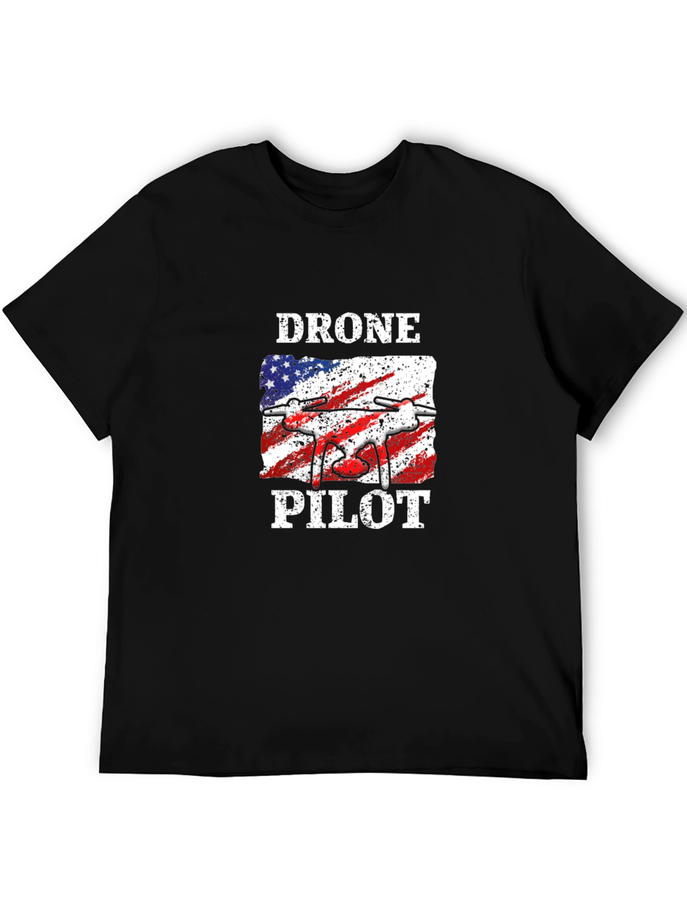 Drone Pilot American Flag T-Shirt